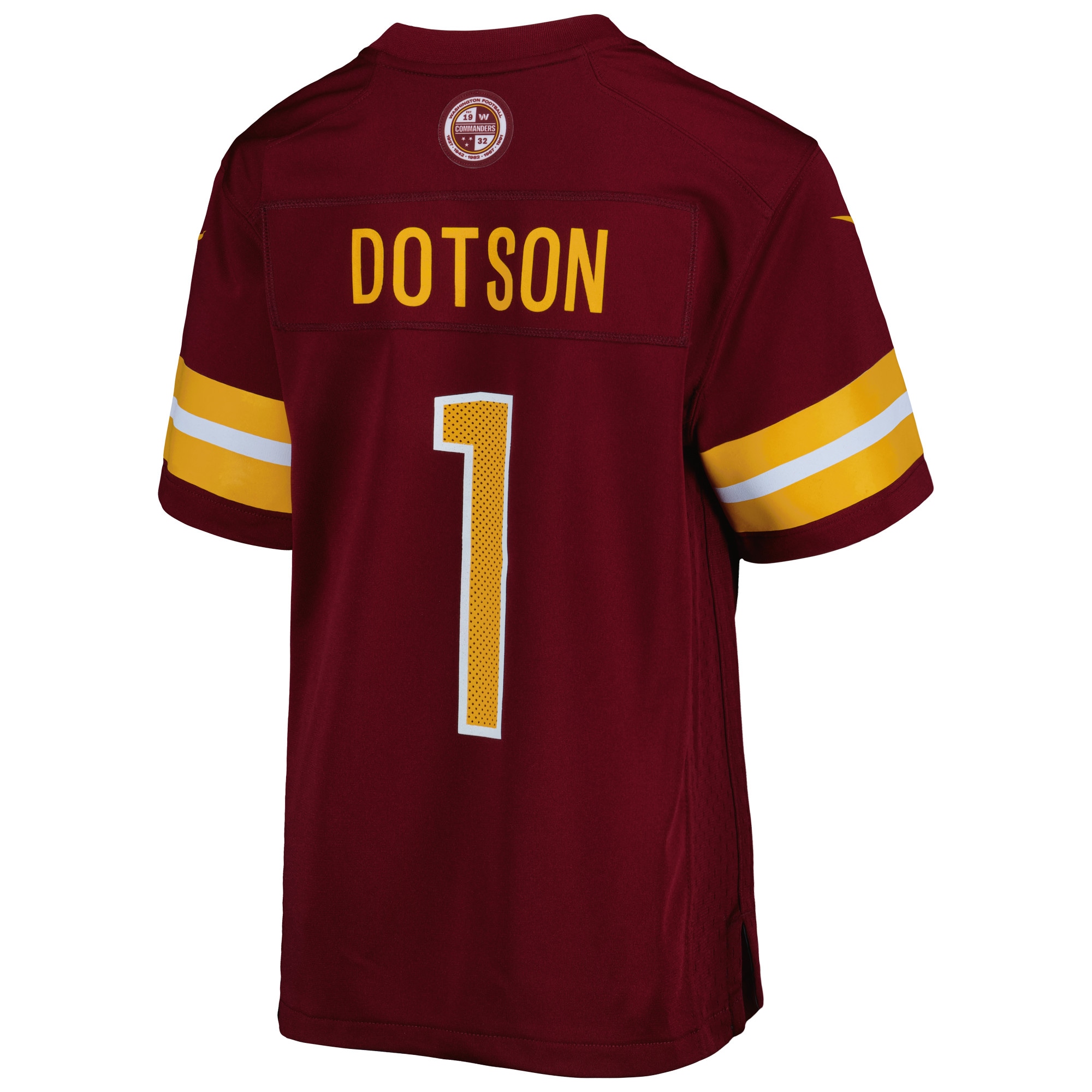 Jahan Dotson Washington Commanders Nike Youth Game Jersey – Burgundy Clowdercats