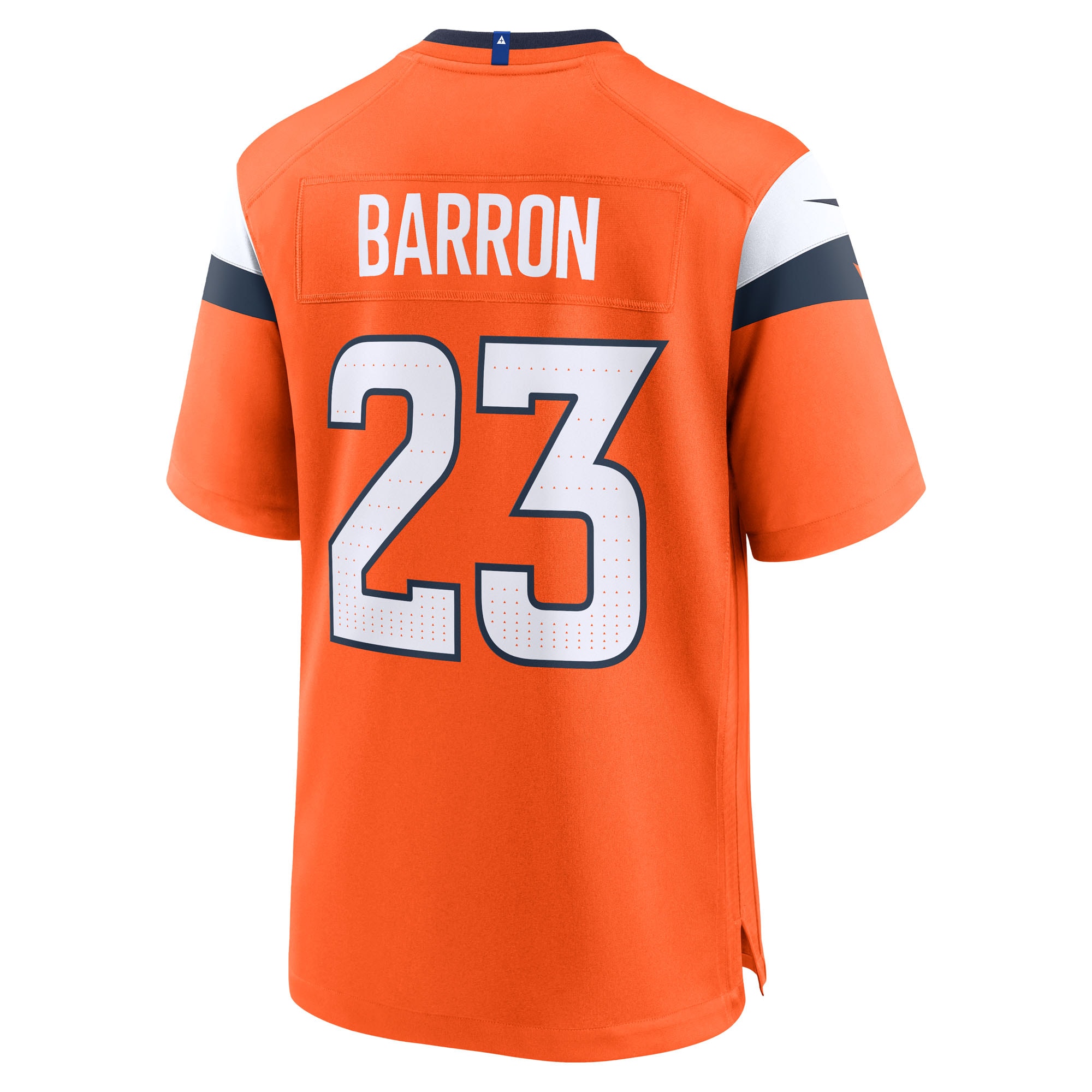 Jahdae Barron Denver Broncos Nike 2025 NFL Draft First Round Pick Game Jersey – Orange Clowdercats