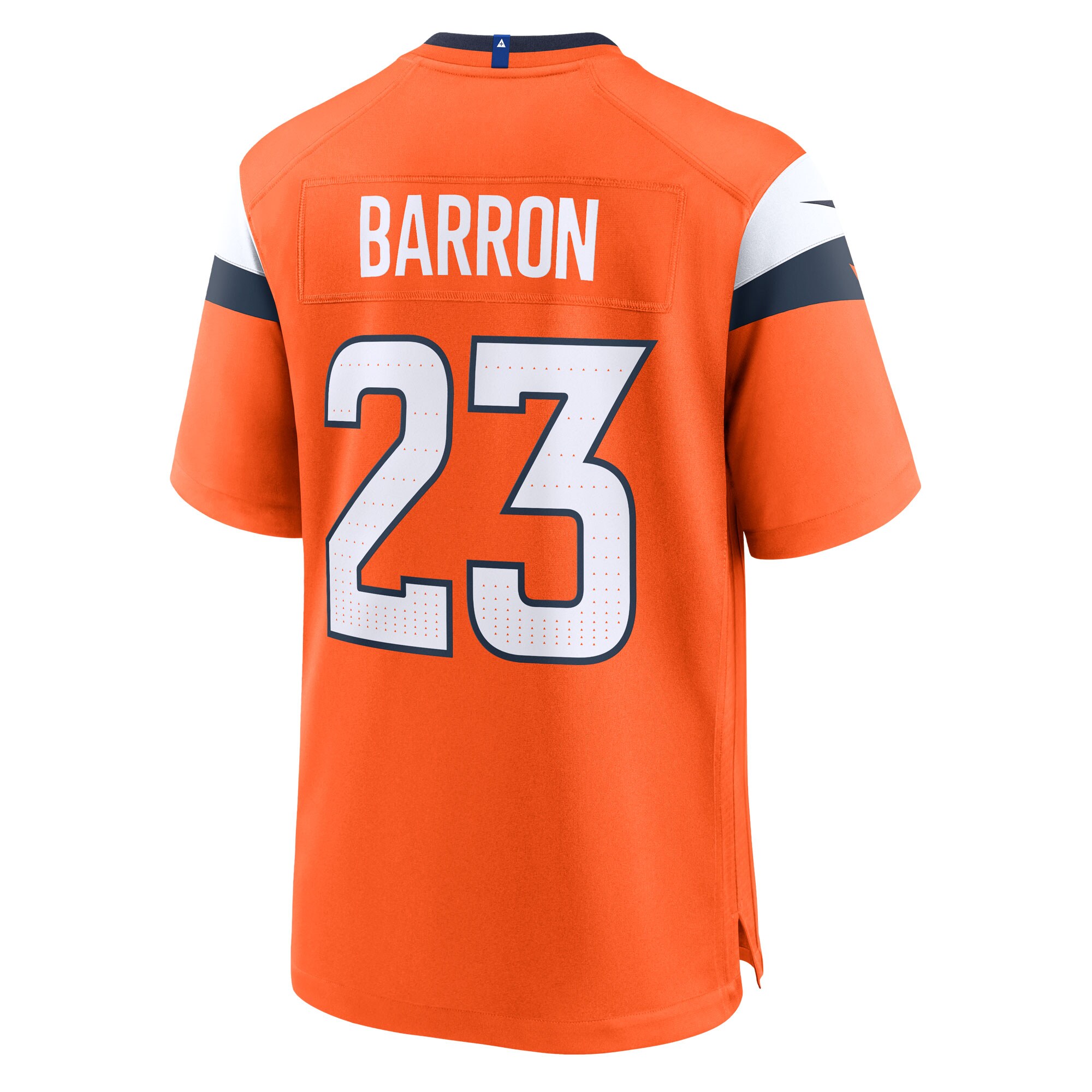 Jahdae Barron Denver Broncos Nike Team Game Jersey – Orange Clowdercats