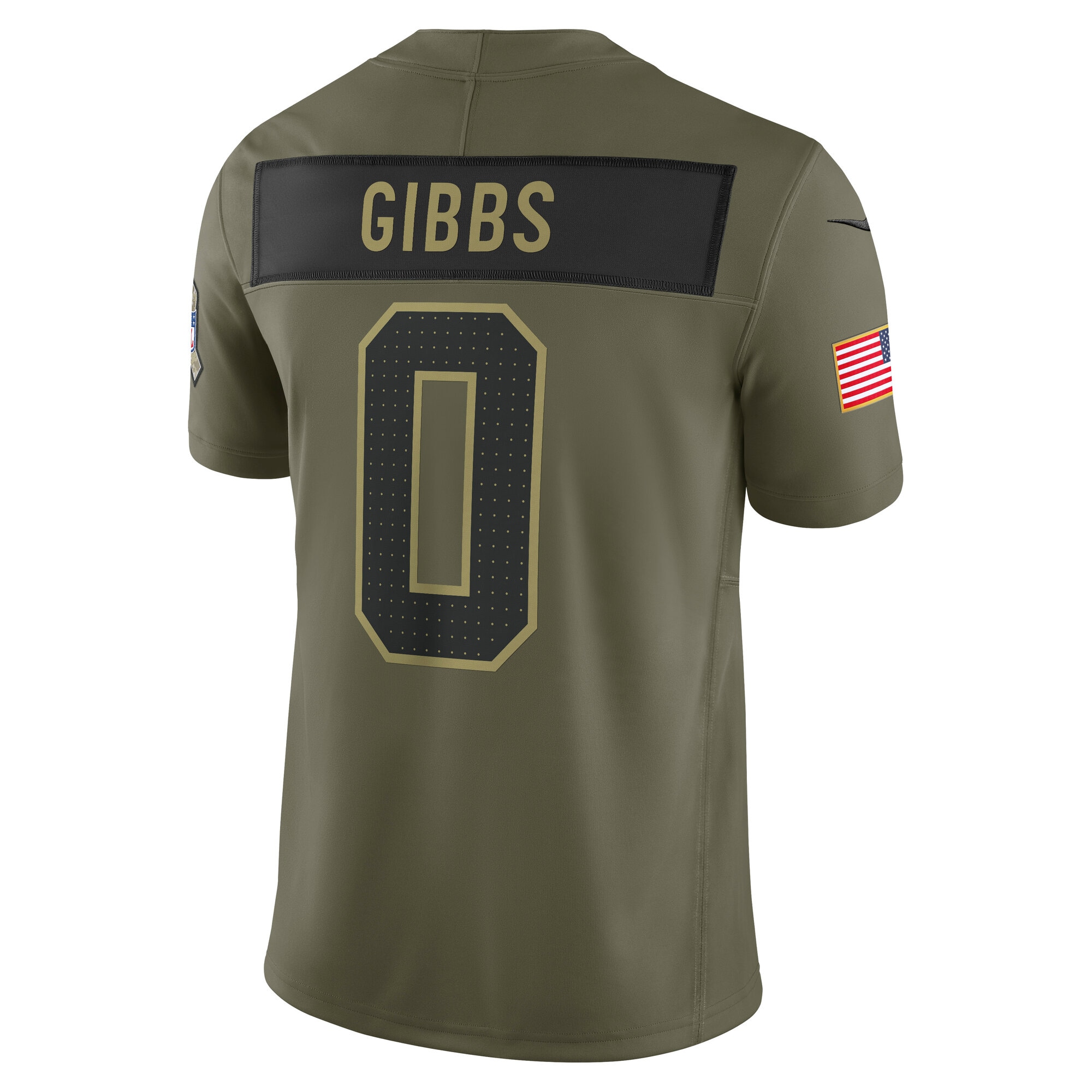 Jahmyr Gibbs Detroit Lions Nike 2025 Salute to Service Limited Jersey – Olive Clowdercats