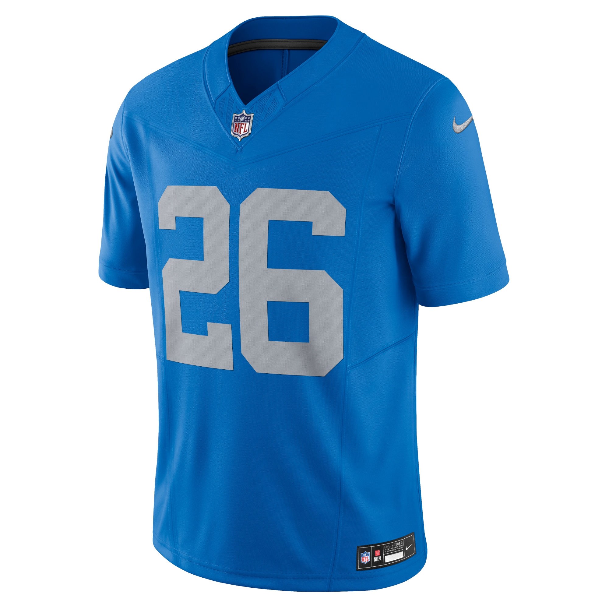 Jahmyr Gibbs Detroit Lions Nike Vapor F.U.S.E. Alternate Limited Jersey – Blue Clowdercats