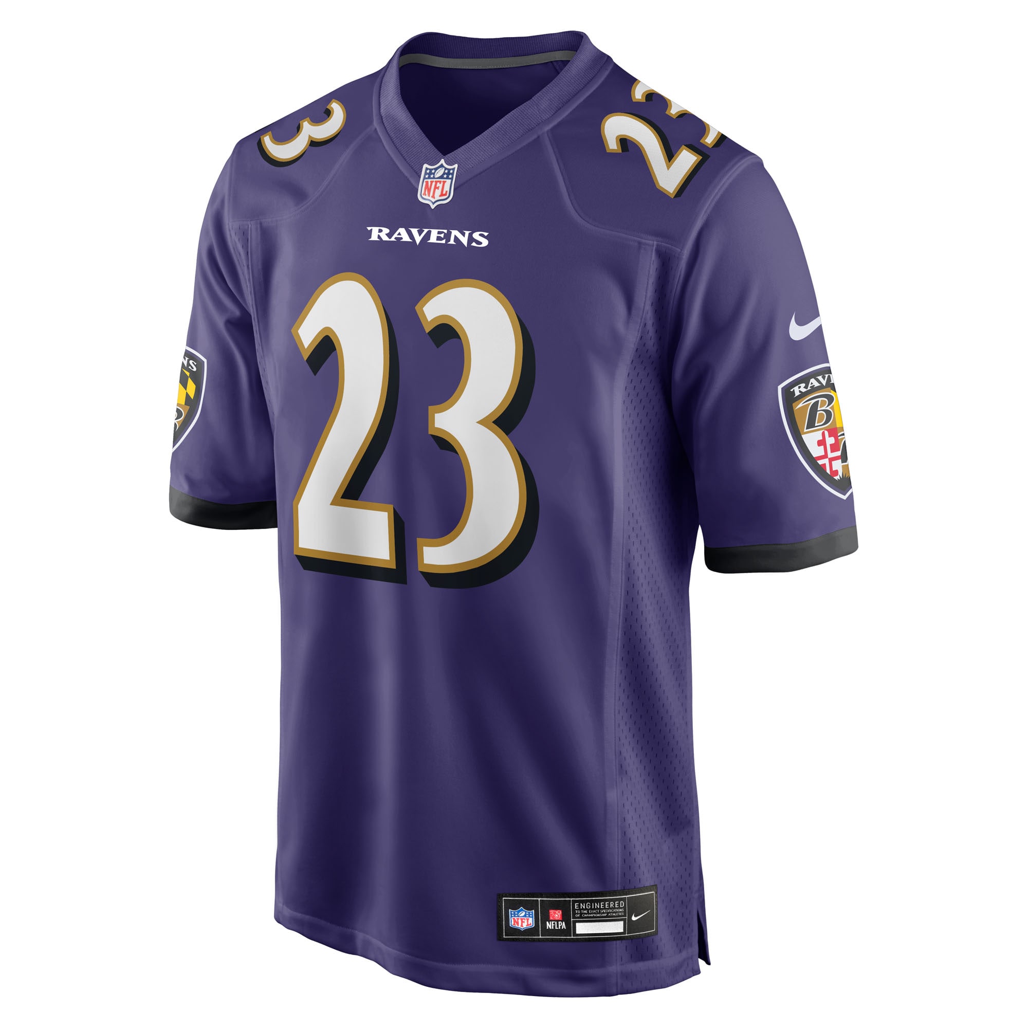 Jaire Alexander Baltimore Ravens Nike Team Game Jersey – Purple Clowdercats