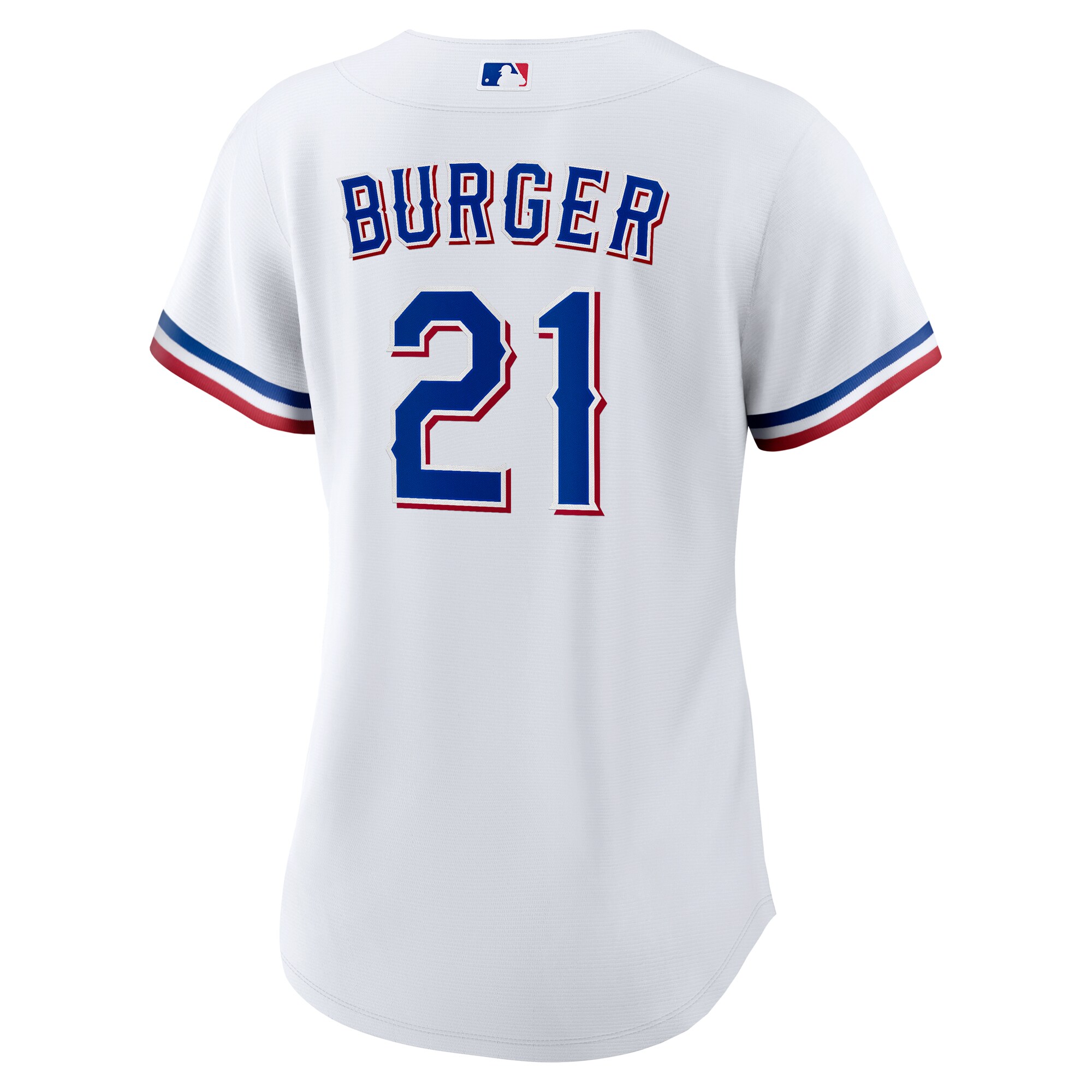 Jake Burger Texas Rangers Nike Women’s Home Replica Jersey – White