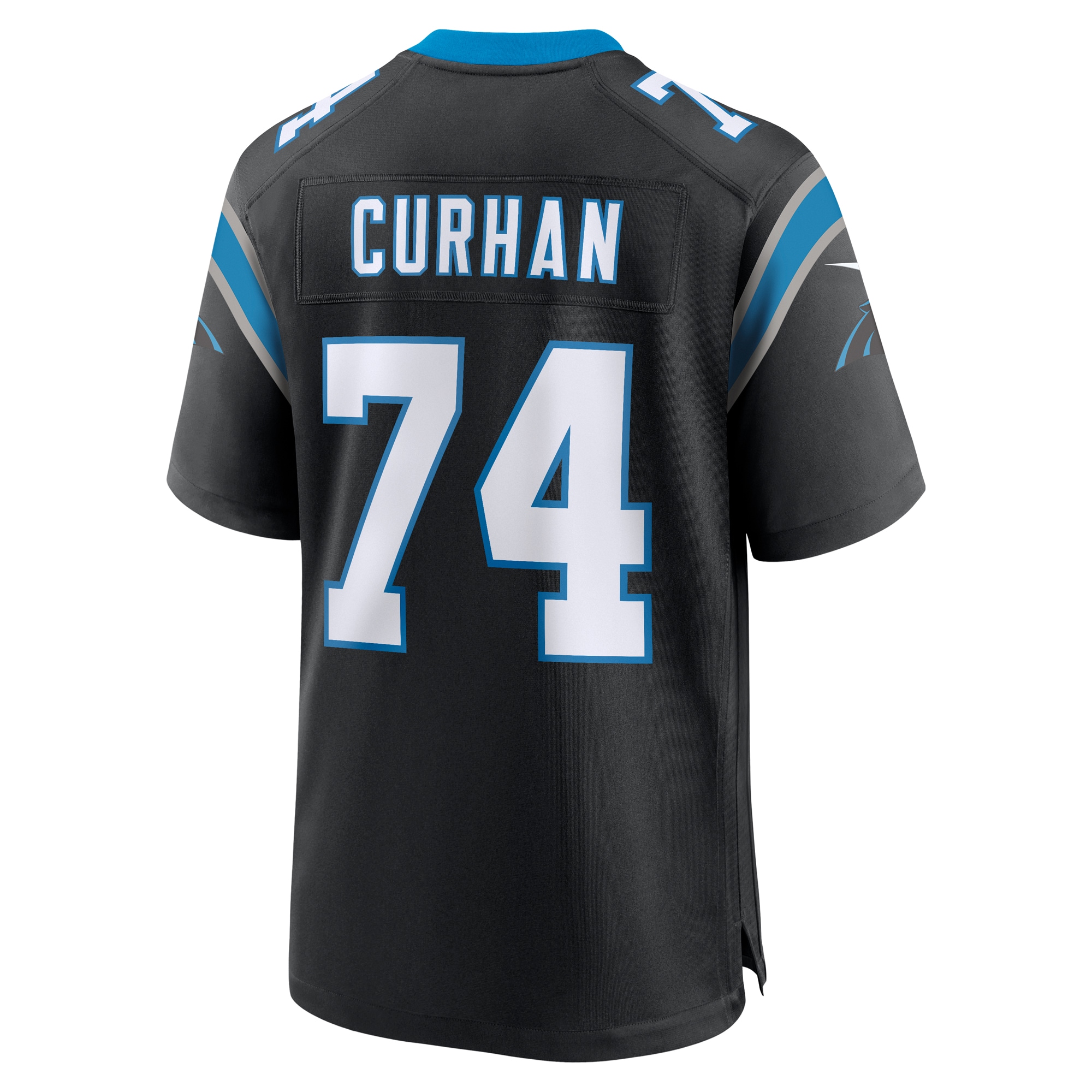 Jake Curhan Carolina Panthers Nike Team Game Jersey – Black Clowdercats