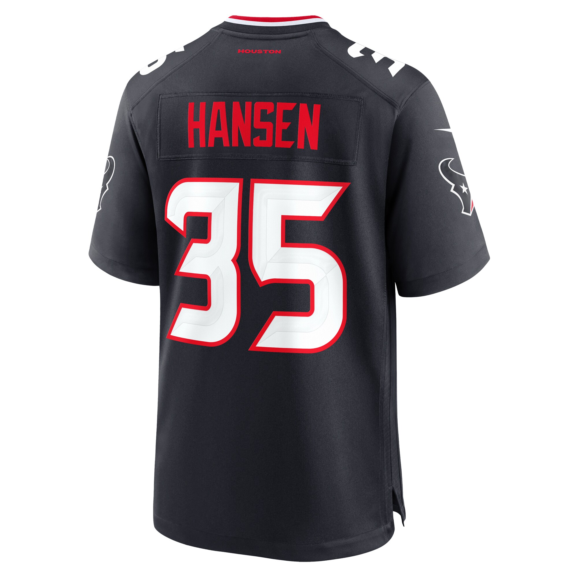 Jake Hansen Houston Texans Nike Team Game Jersey – Navy Clowdercats