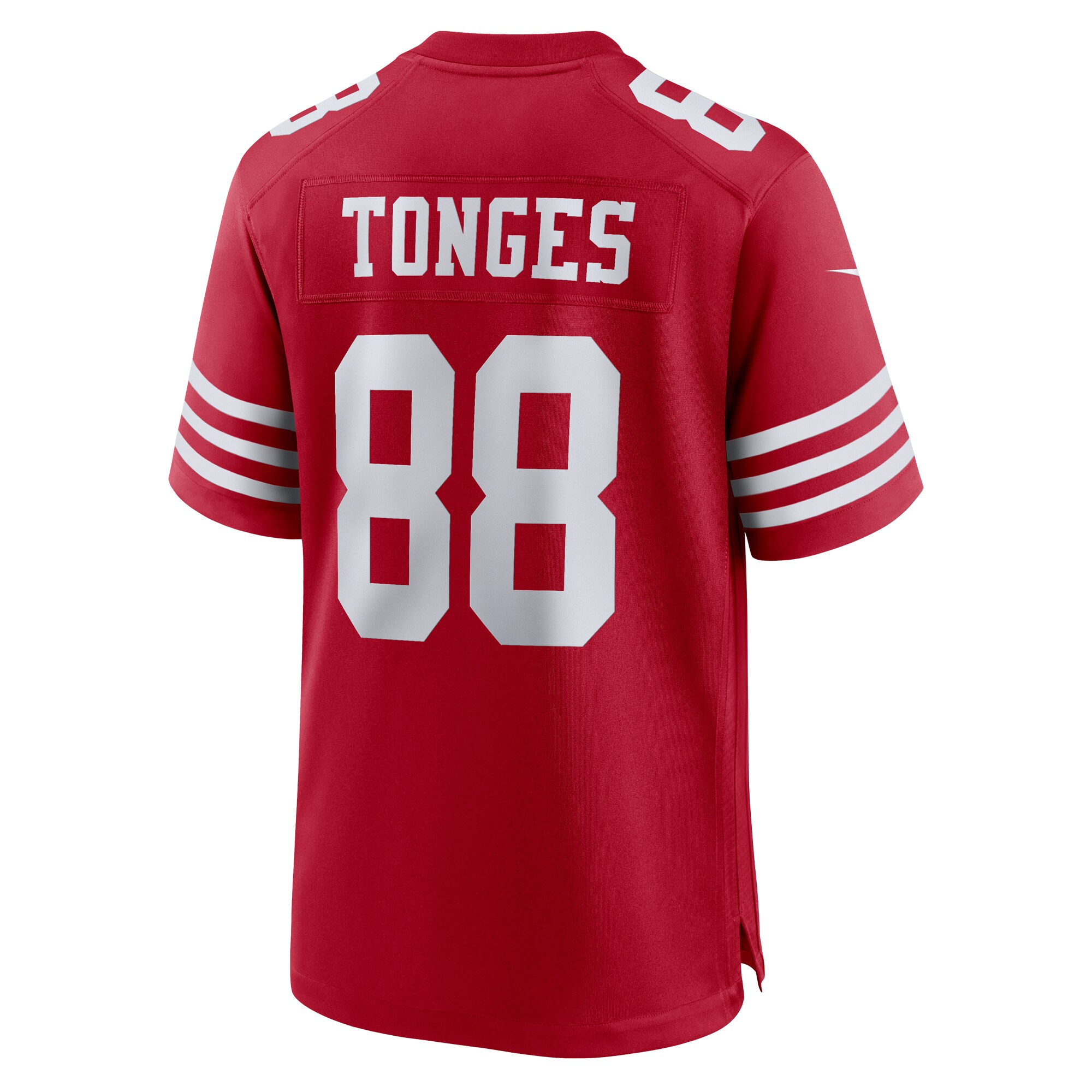 Jake Tonges San Francisco 49ers Nike Team Game Jersey – Scarlet Clowdercats