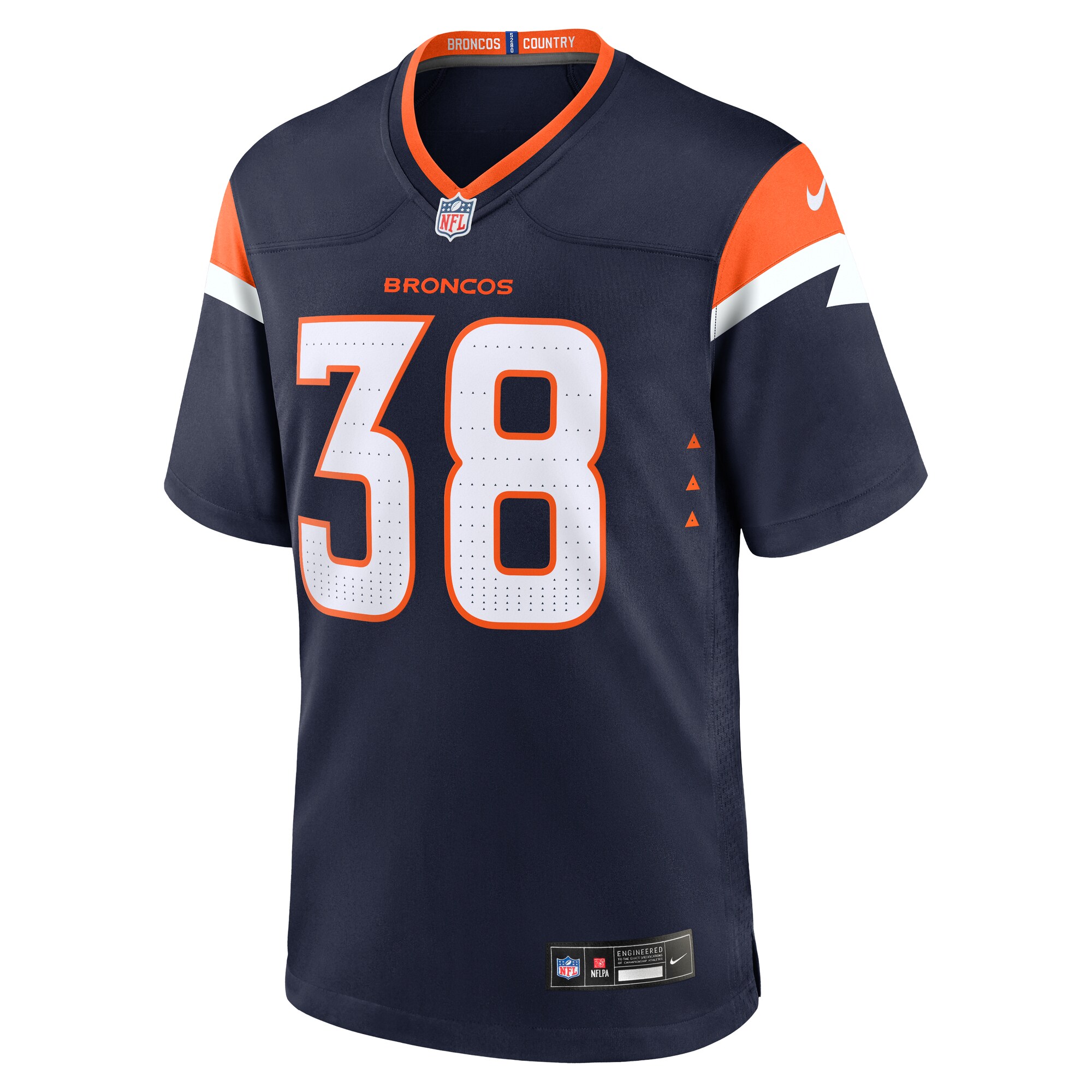 Jaleel McLaughlin Denver Broncos Nike Alternate Game Jersey – Navy Clowdercats