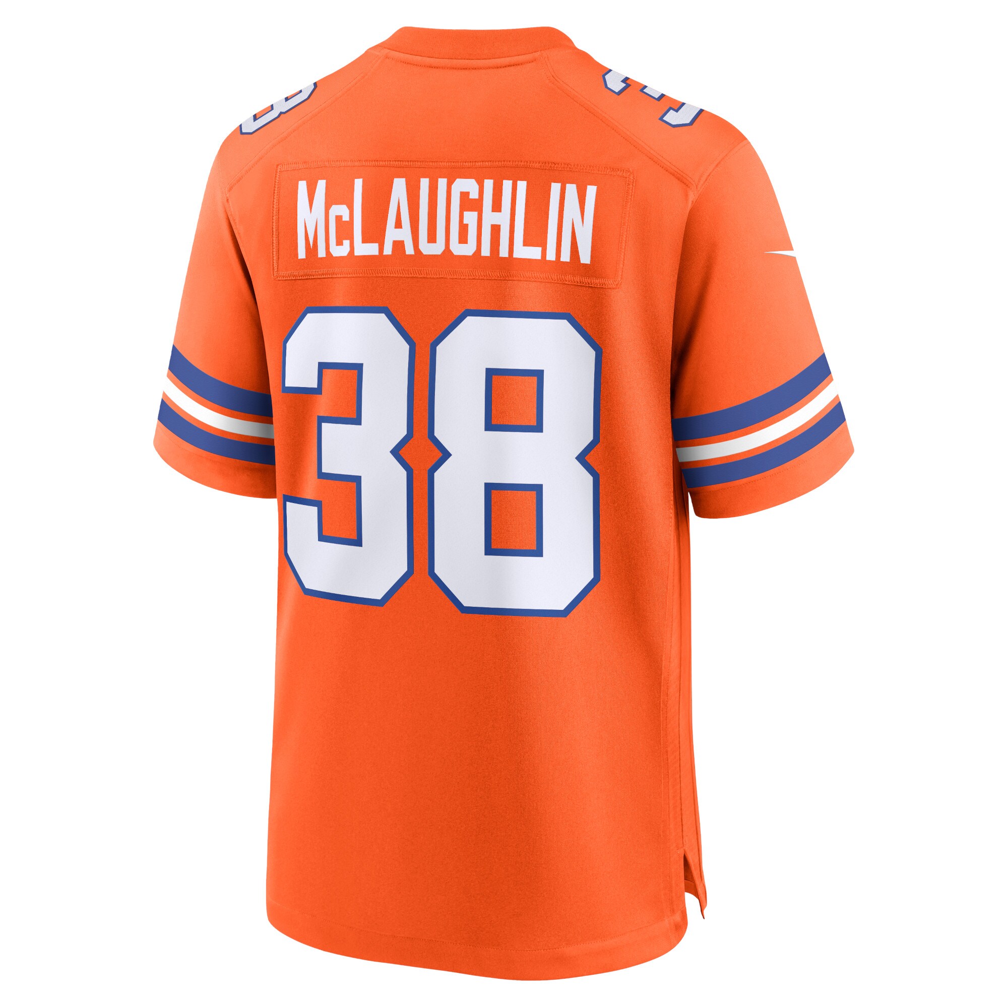 Jaleel McLaughlin Denver Broncos Nike Mile High Collection 1977 Throwback Player Game Jersey – Orange Clowdercats