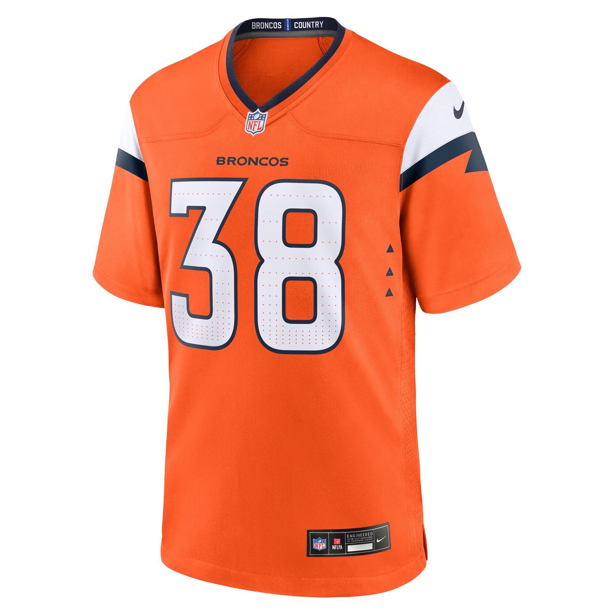 Jaleel McLaughlin Denver Broncos Nike Team Game Jersey – Orange Clowdercats