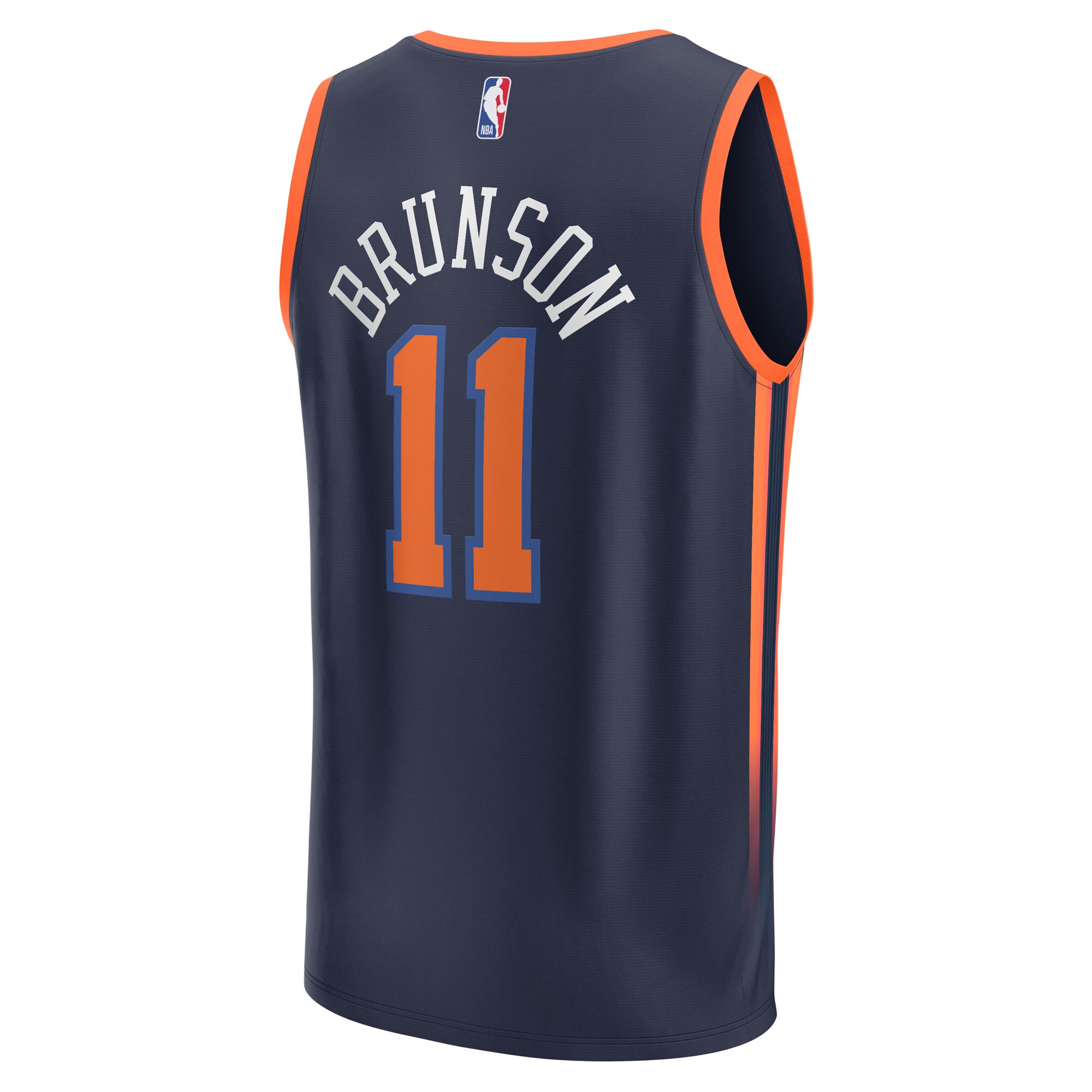 Jalen Brunson New York Knicks Fanatics Fast Break Replica Player Jersey – Statement Edition – Navy Clowdercats