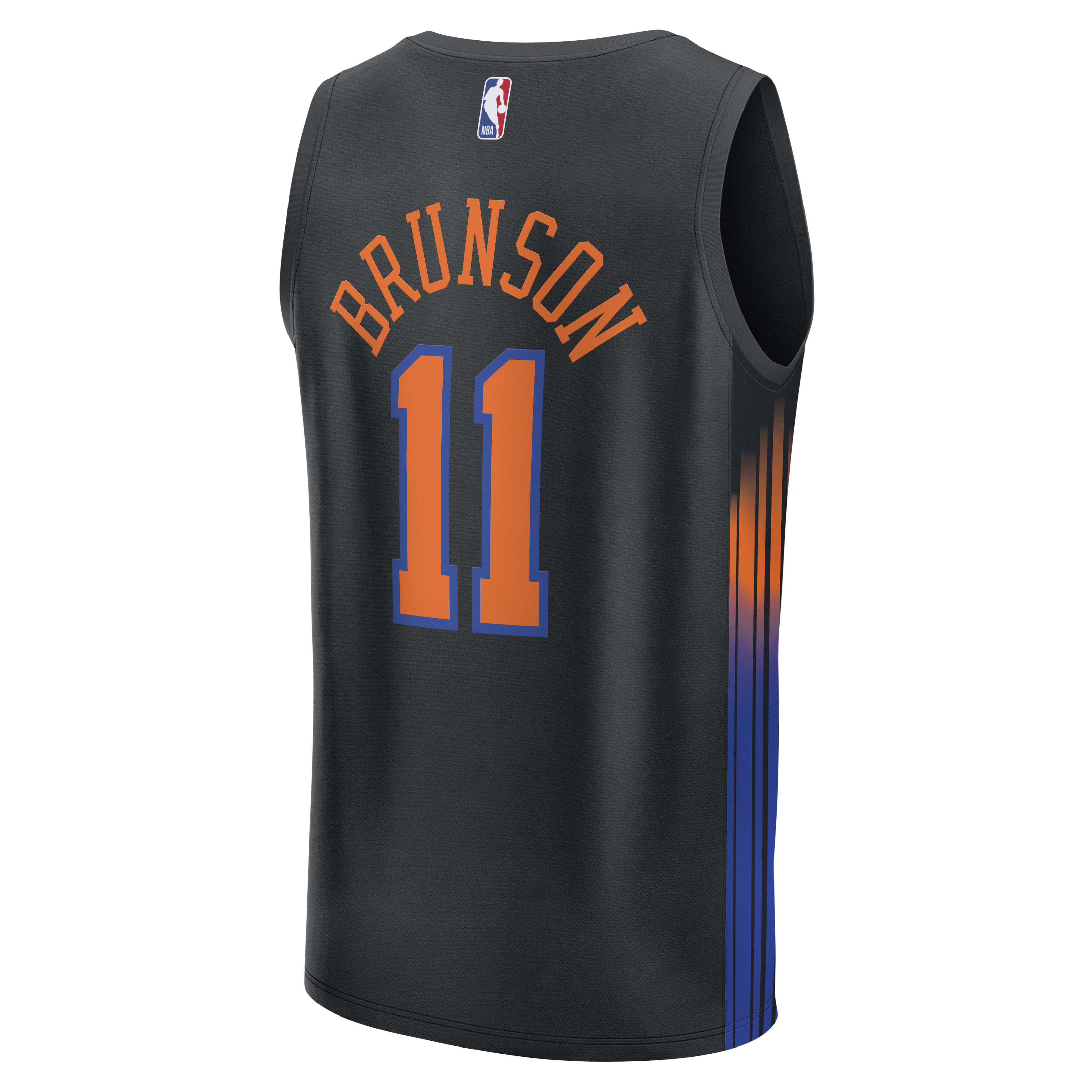 Jalen Brunson New York Knicks Fanatics Youth Fast Break Jersey – Statement Edition – Black Clowdercats