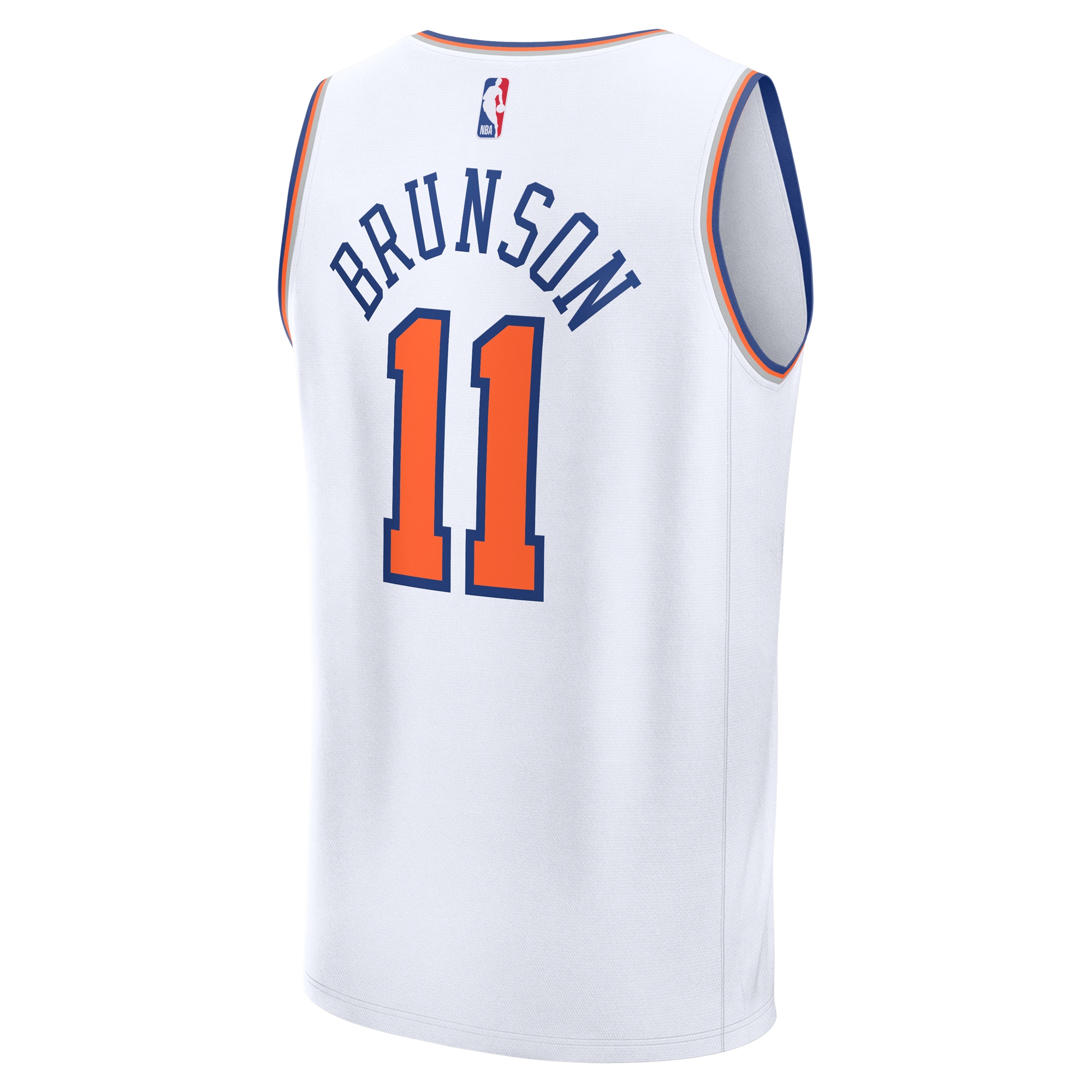 Jalen Brunson New York Knicks Fanatics Youth Fast Break Replica Player Jersey – Association Edition – White Clowdercats