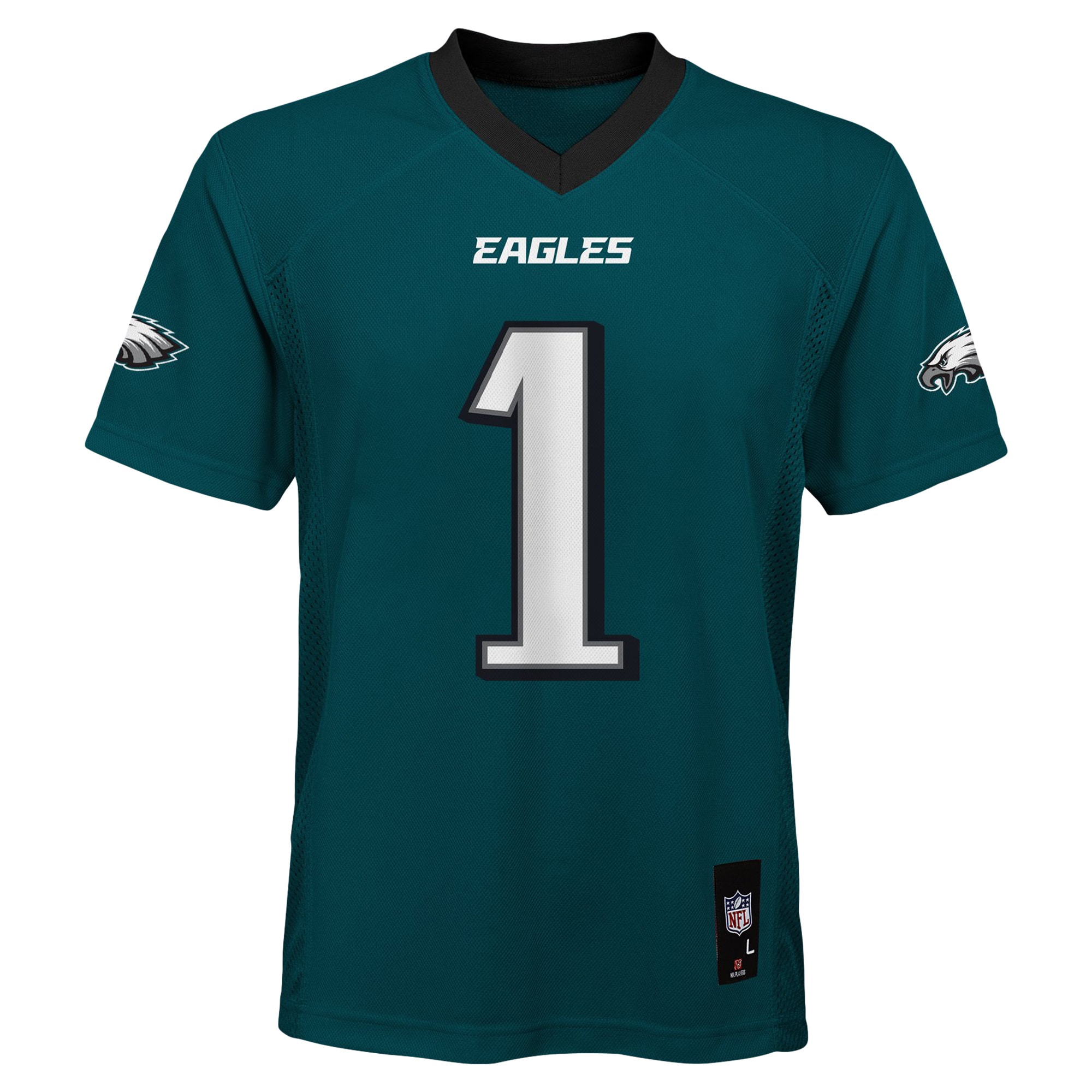 Jalen Hurts Philadelphia Eagles Youth Replica Player Jersey – Midnight Green Clowdercats