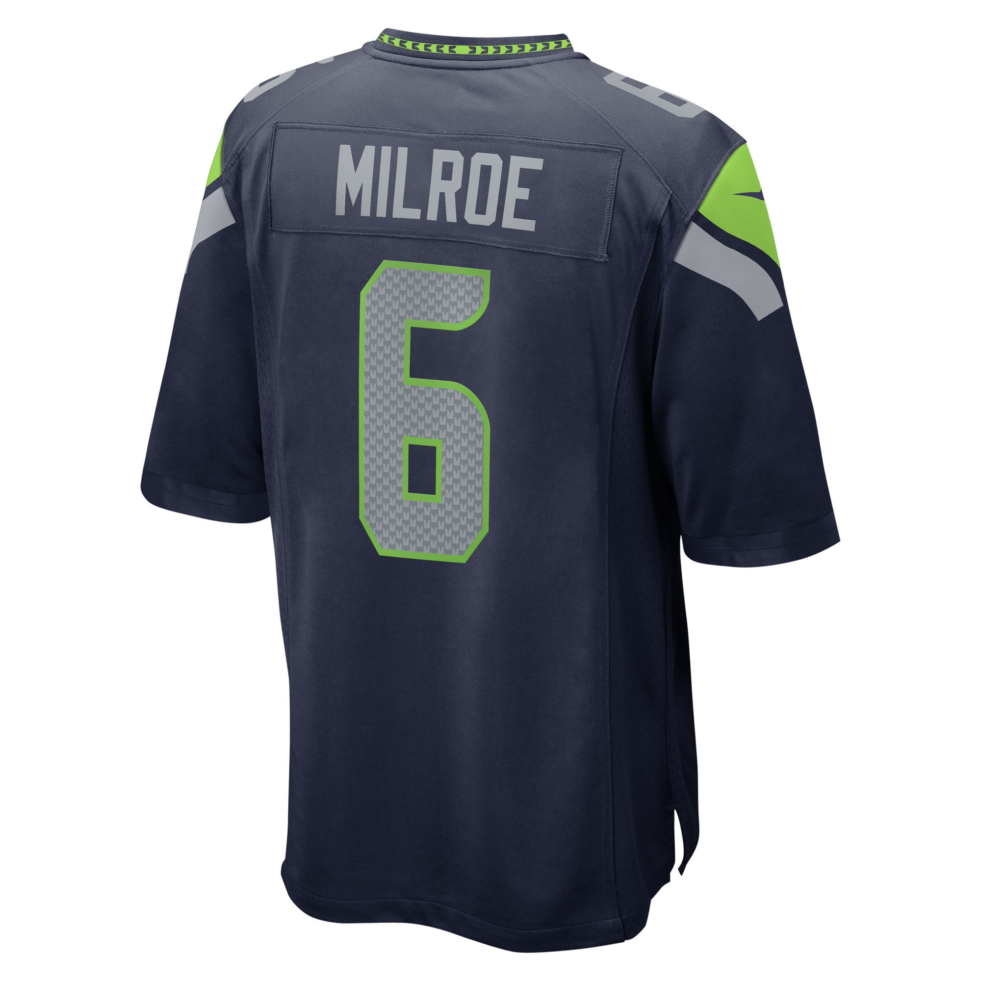 Jalen Milroe Seattle Seahawks Nike 2025 NFL Draft Game Jersey – College Navy Clowdercats