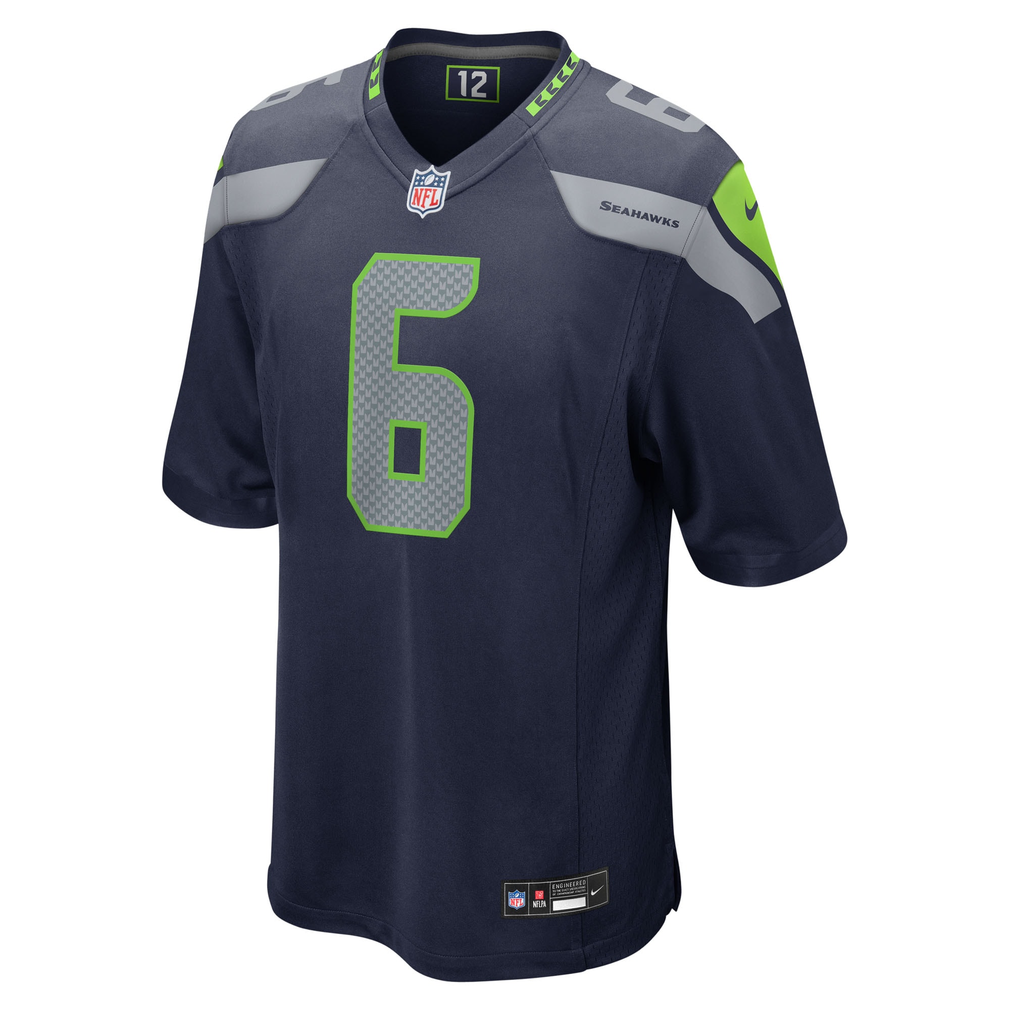 Jalen Milroe Seattle Seahawks Nike 2025 NFL Draft Game Jersey – College Navy Clowdercats