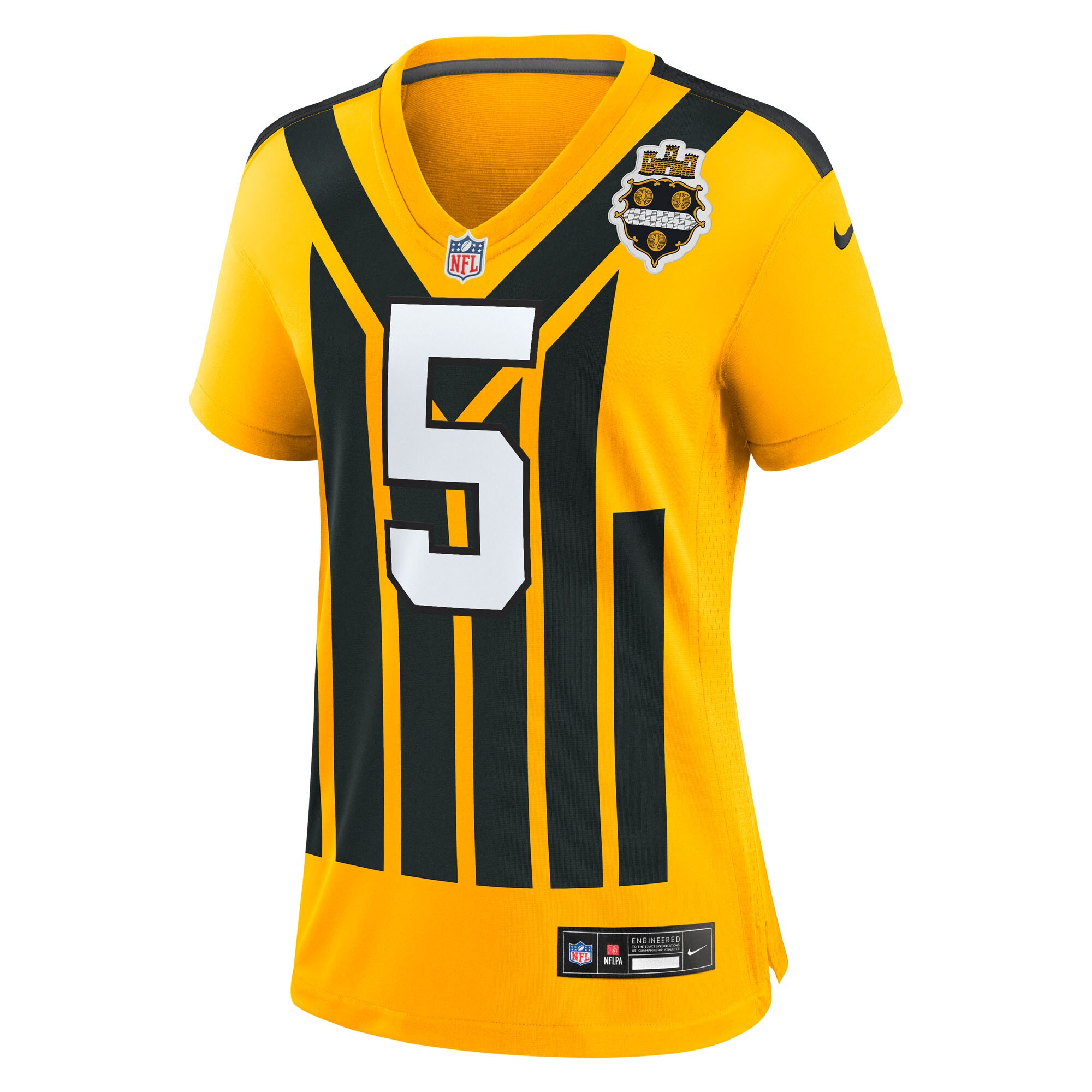 Jalen Ramsey Pittsburgh Steelers Nike Women’s Alternate 1933 Throwback Game Jersey – Gold Clowdercats