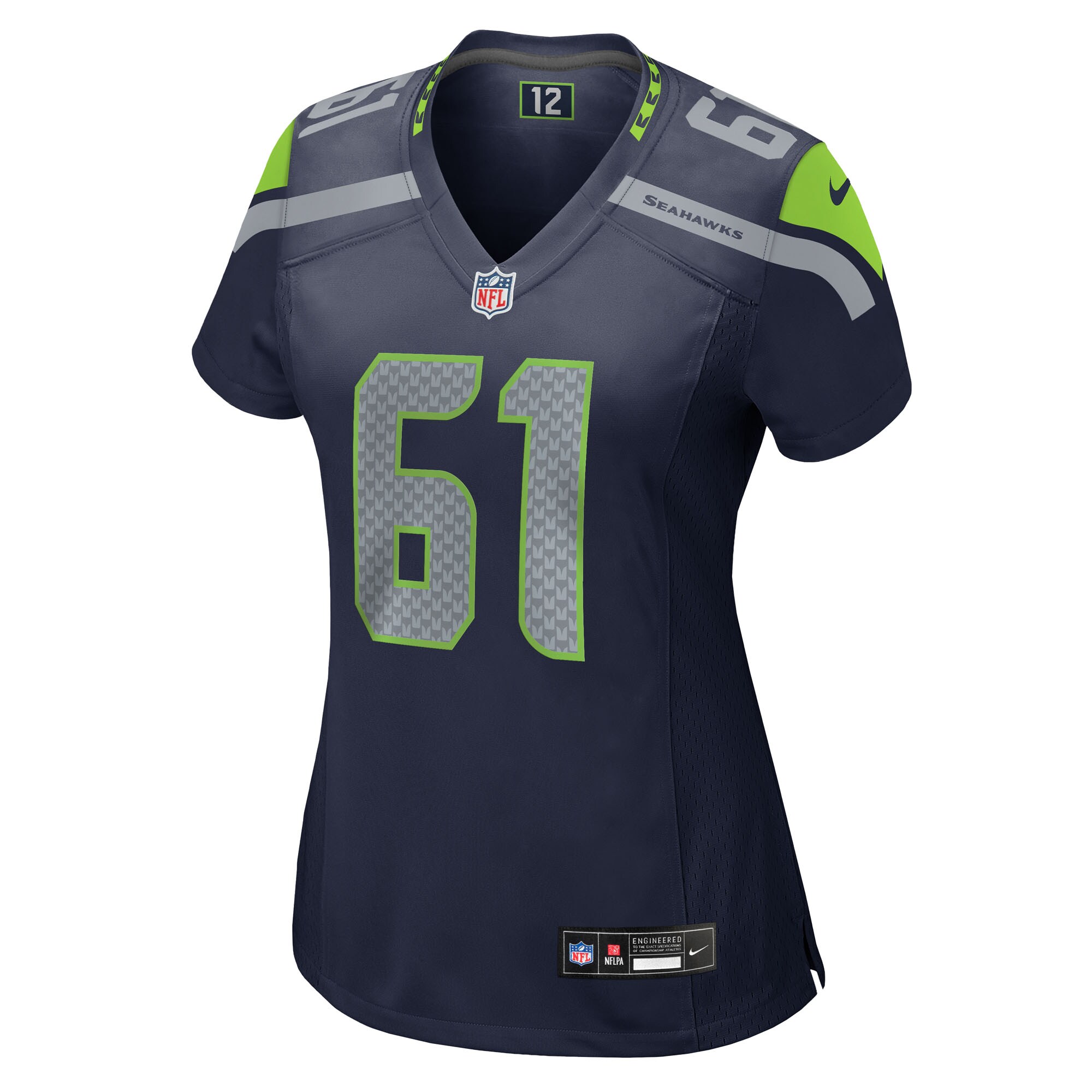 Jalen Sundell Seattle Seahawks Nike Women’s Team Game Jersey – College Navy Clowdercats