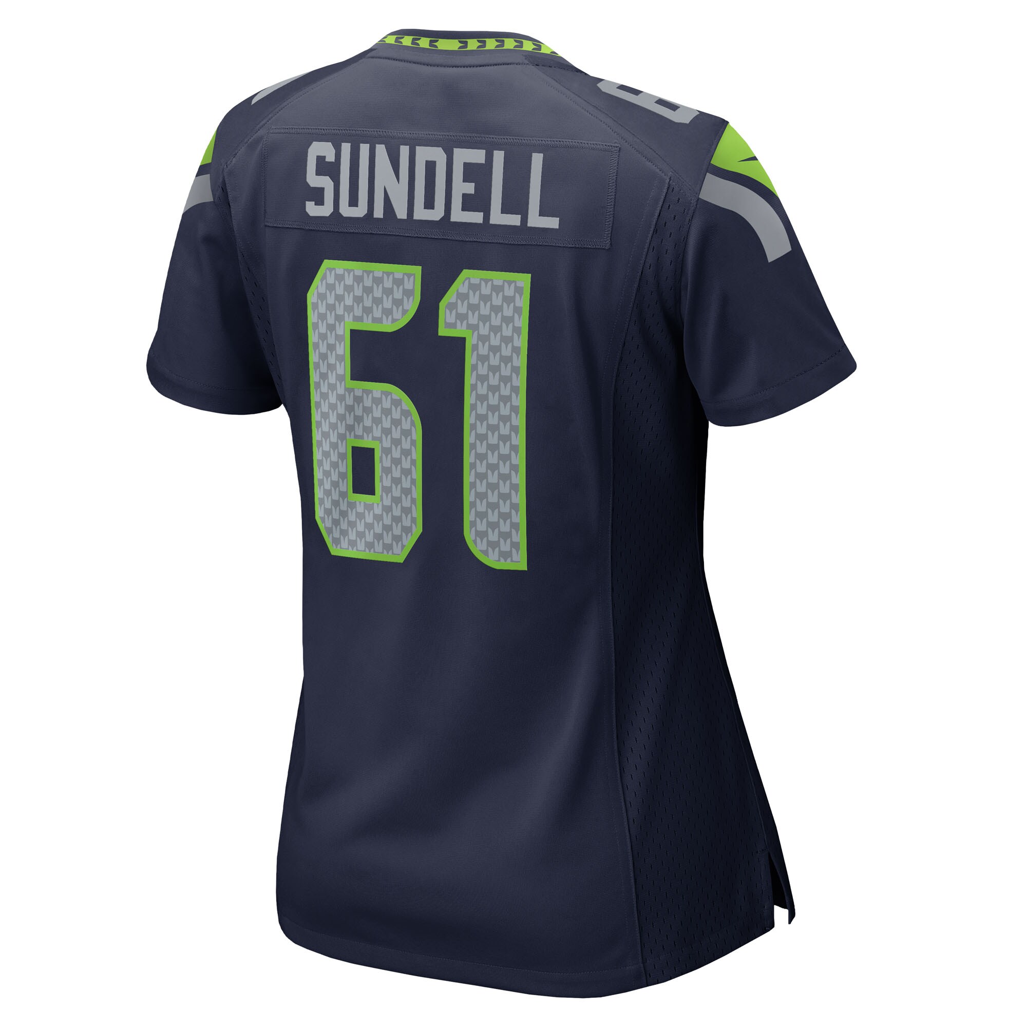 Jalen Sundell Seattle Seahawks Nike Women’s Team Game Jersey – College Navy Clowdercats