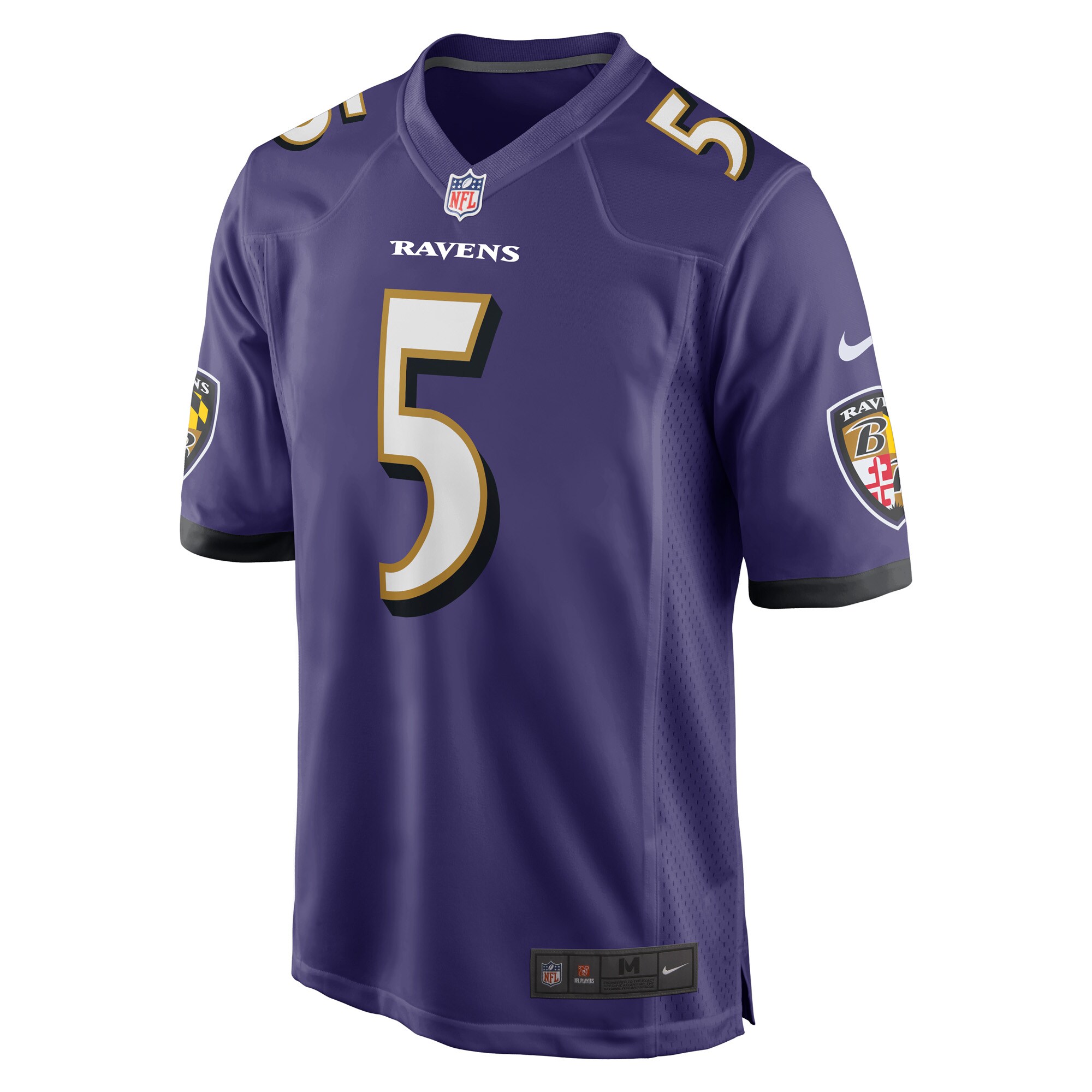 Jalyn Armour-Davis Baltimore Ravens Nike Game Player Jersey – Purple Clowdercats