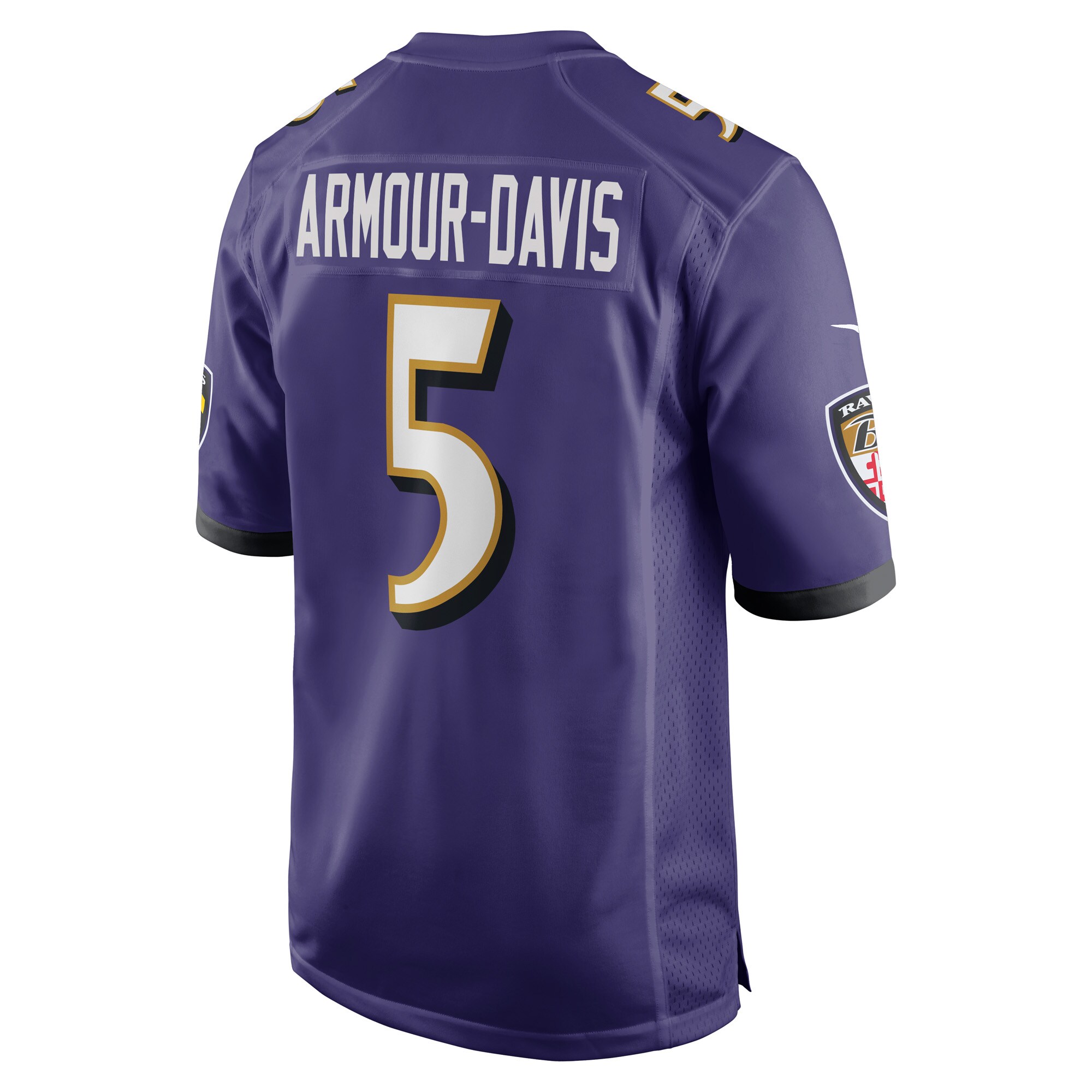 Jalyn Armour-Davis Baltimore Ravens Nike Game Player Jersey – Purple Clowdercats