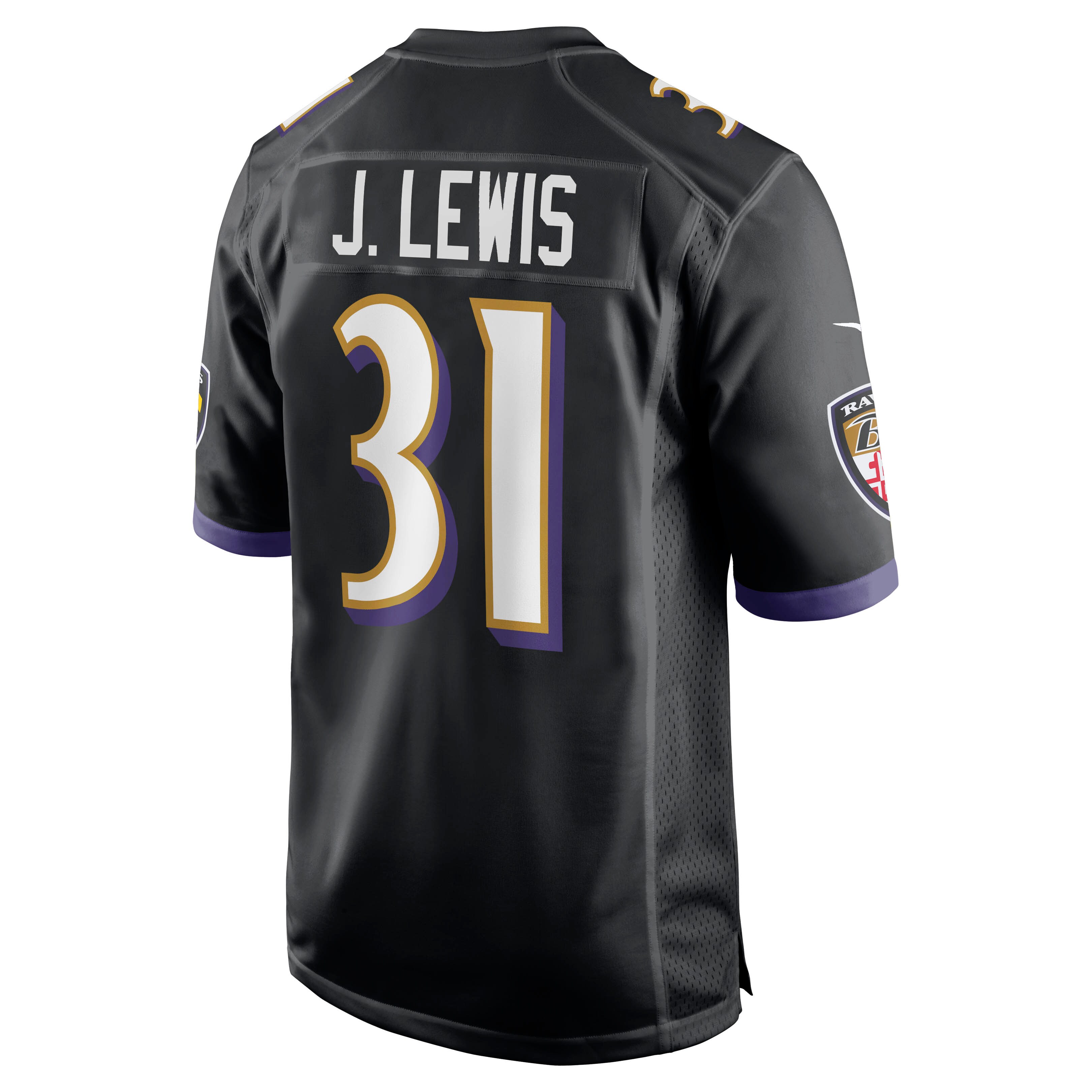 Jamal Lewis Baltimore Ravens Nike Retired Player Alternate Game Jersey – Black Clowdercats
