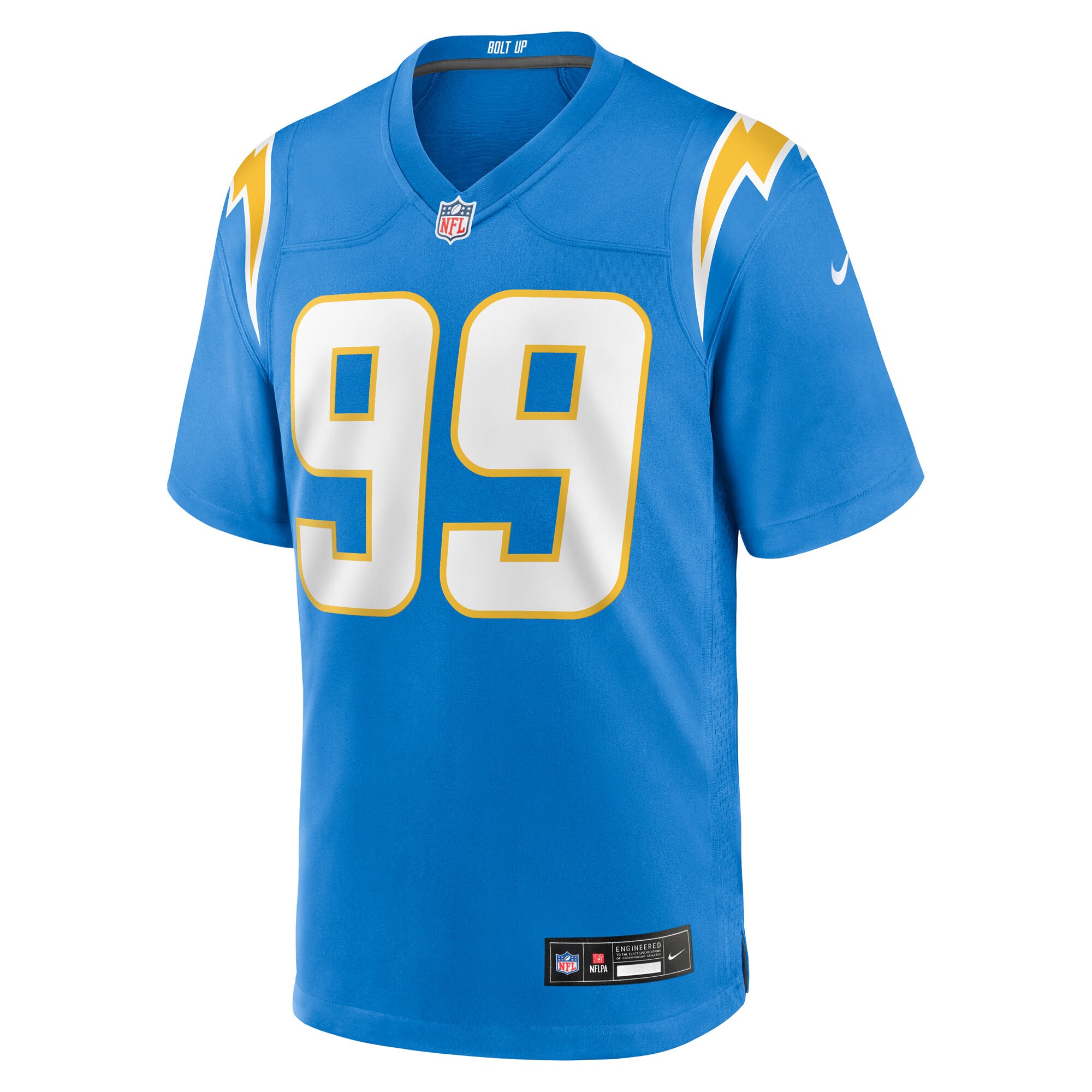Jamaree Caldwell Los Angeles Chargers Nike Team Game Jersey – Powder Blue Clowdercats