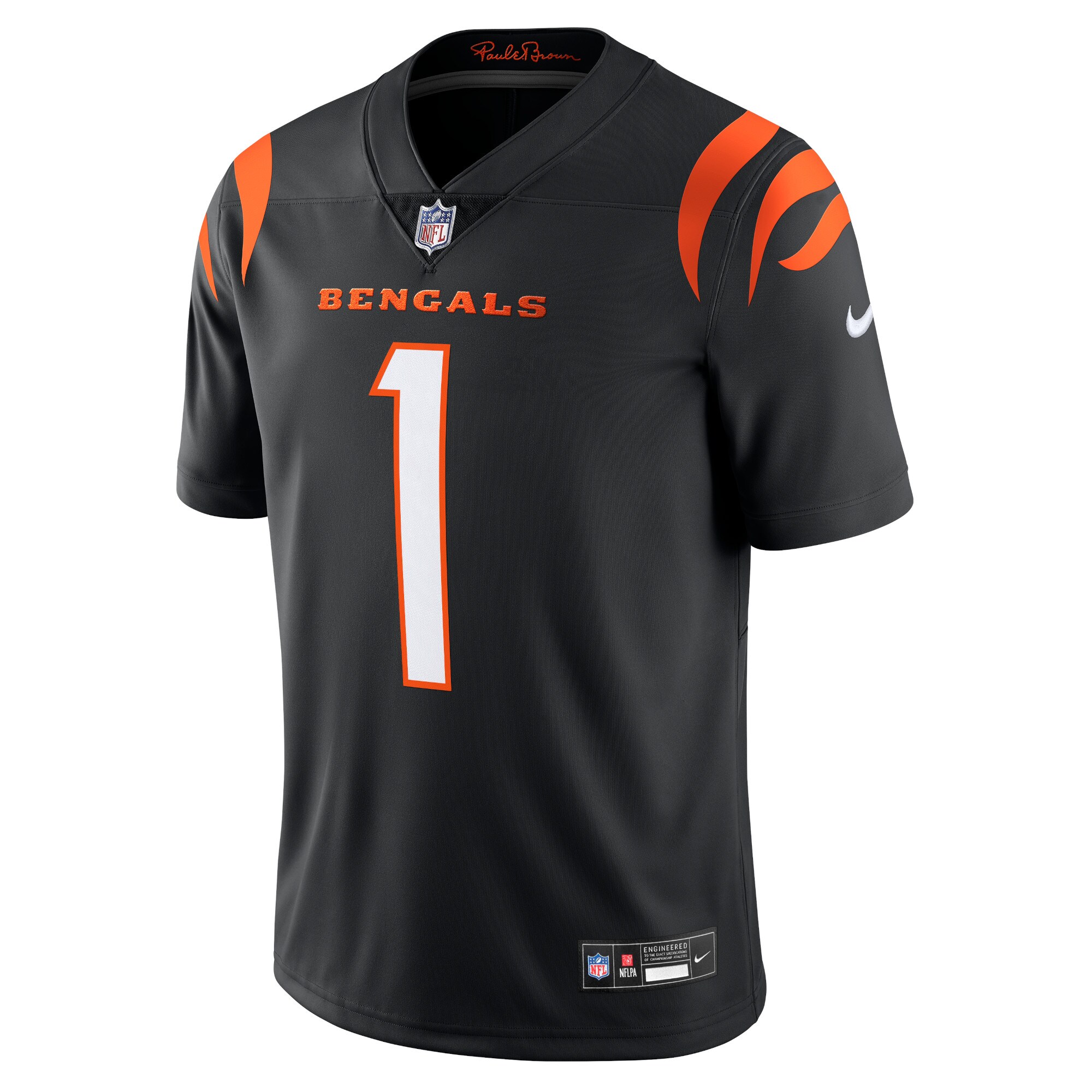 Ja’Marr Chase Cincinnati Bengals Nike Vapor Untouchable Limited Jersey – Black Clowdercats
