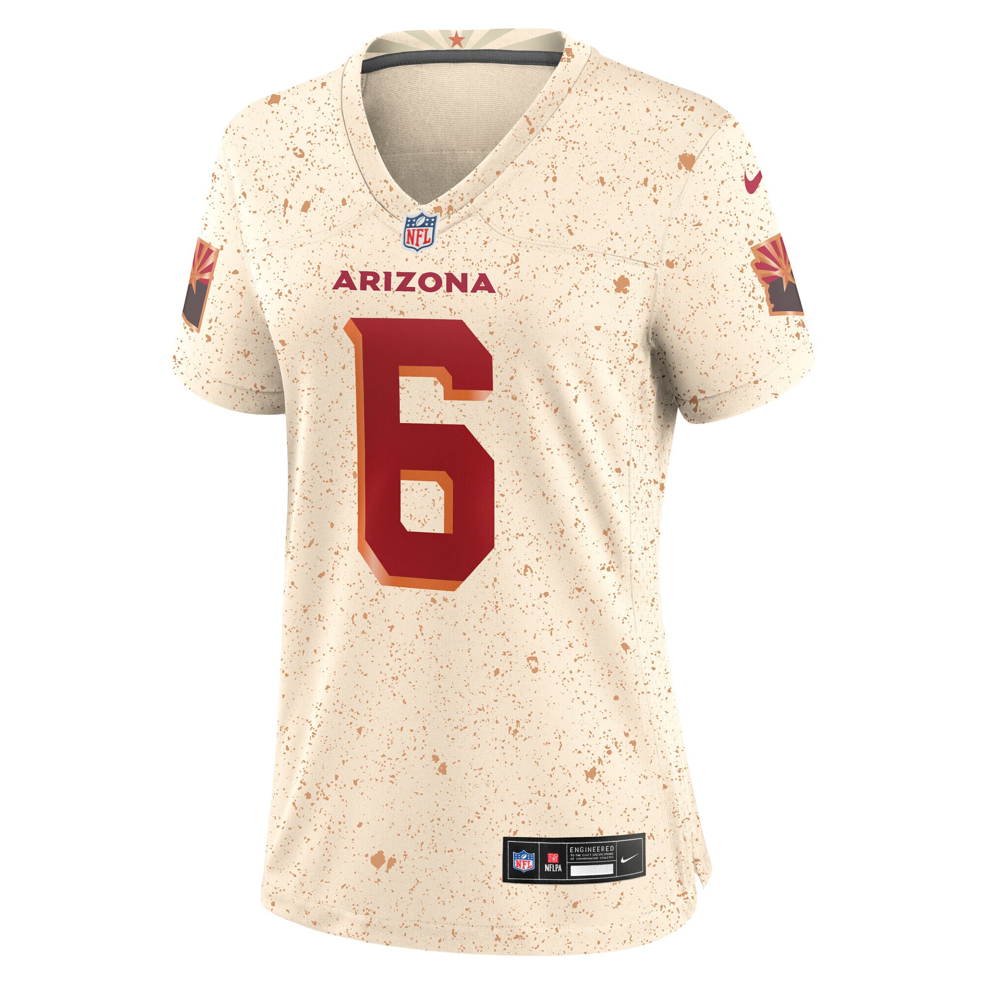 James Conner Arizona Cardinals Nike Women’s 2025 Rivalries Collection Game Jersey – Natural Clowdercats