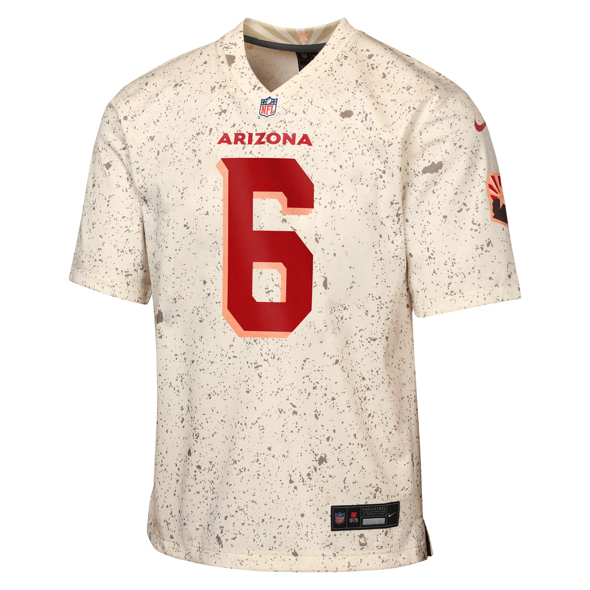 James Conner Arizona Cardinals Nike Youth 2025 Rivalries Collection Game Jersey – Natural Clowdercats