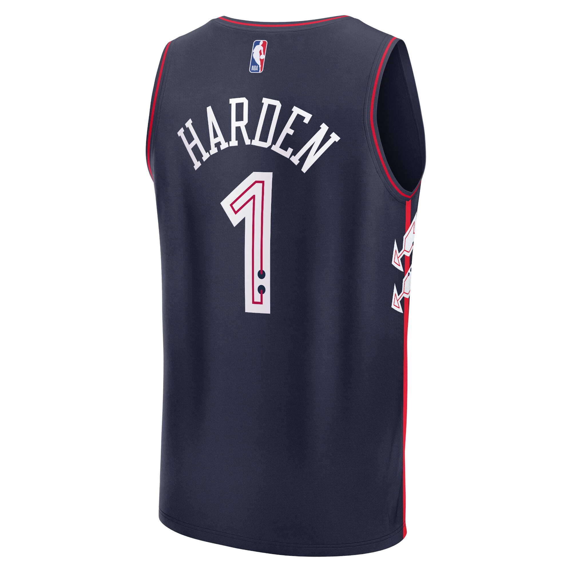 James Harden Philadelphia 76ers Fanatics Youth Fast Break Jersey – Navy – City Edition Clowdercats