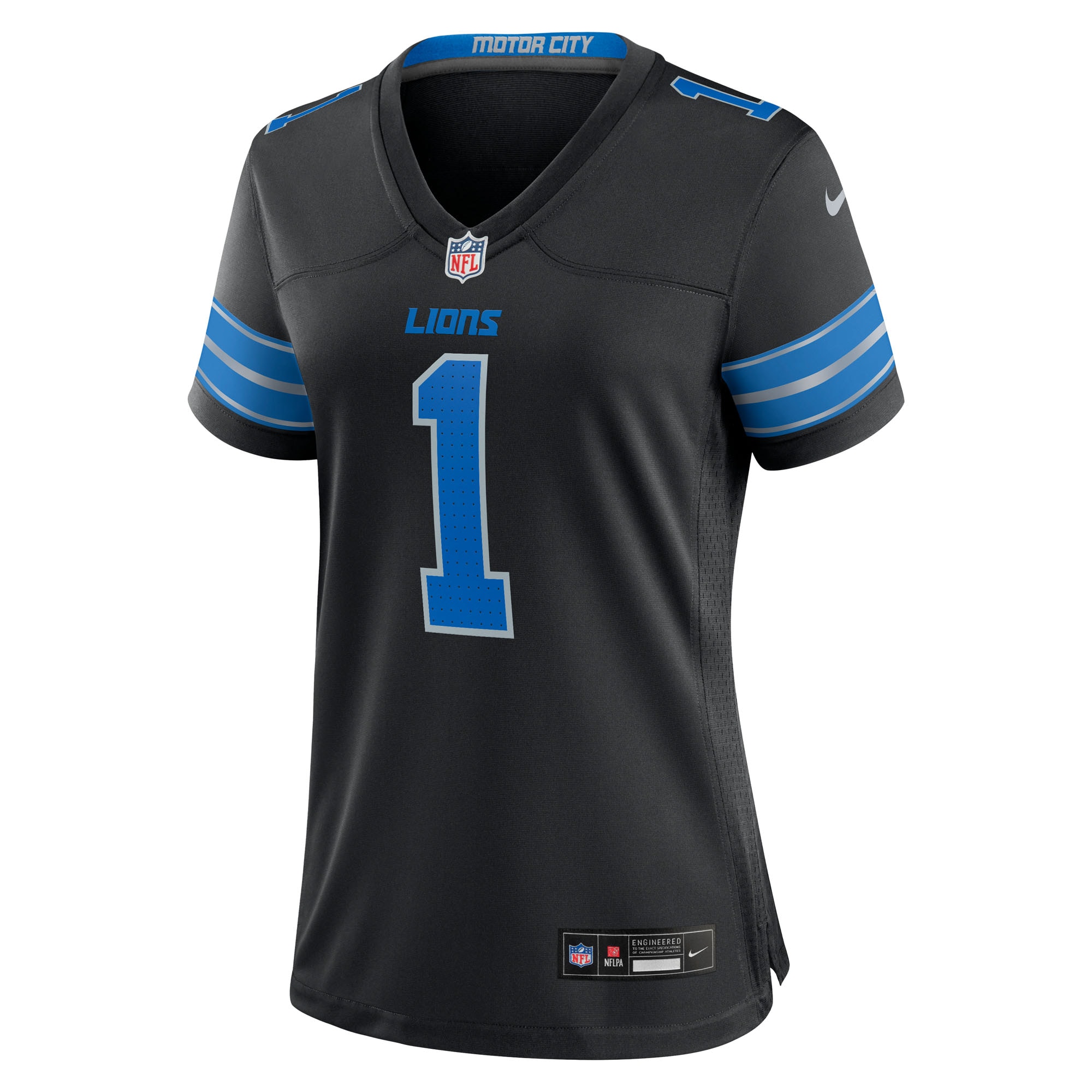 Jameson Williams Detroit Lions Nike Women’s 2nd Alternate Game Player Jersey – Black Clowdercats