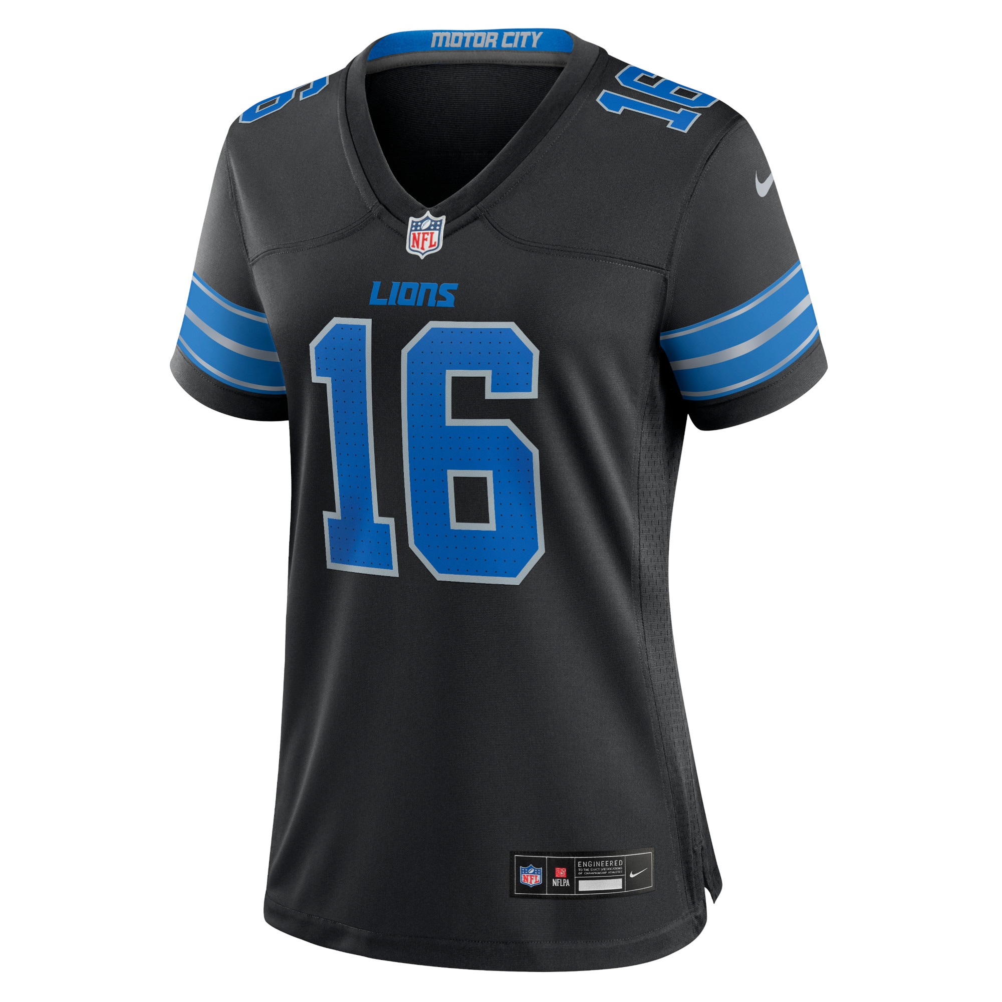 Jared Goff Detroit Lions Nike Women’s 2nd Alternate Game Jersey – Black Clowdercats