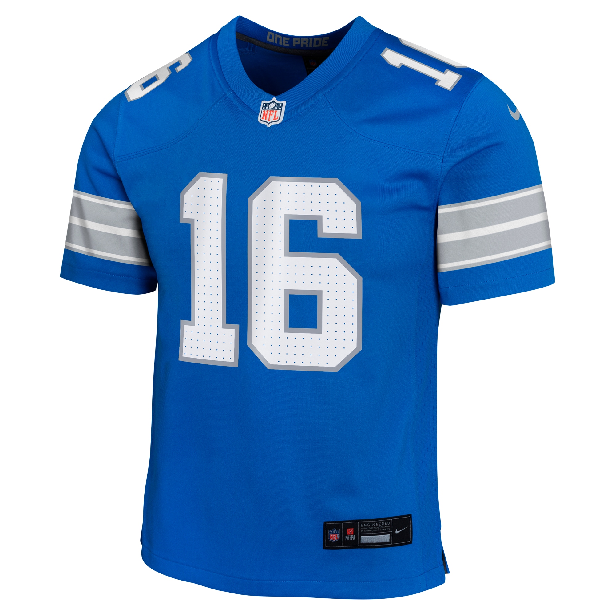Jared Goff Detroit Lions Nike Youth Game Jersey – Blue Clowdercats