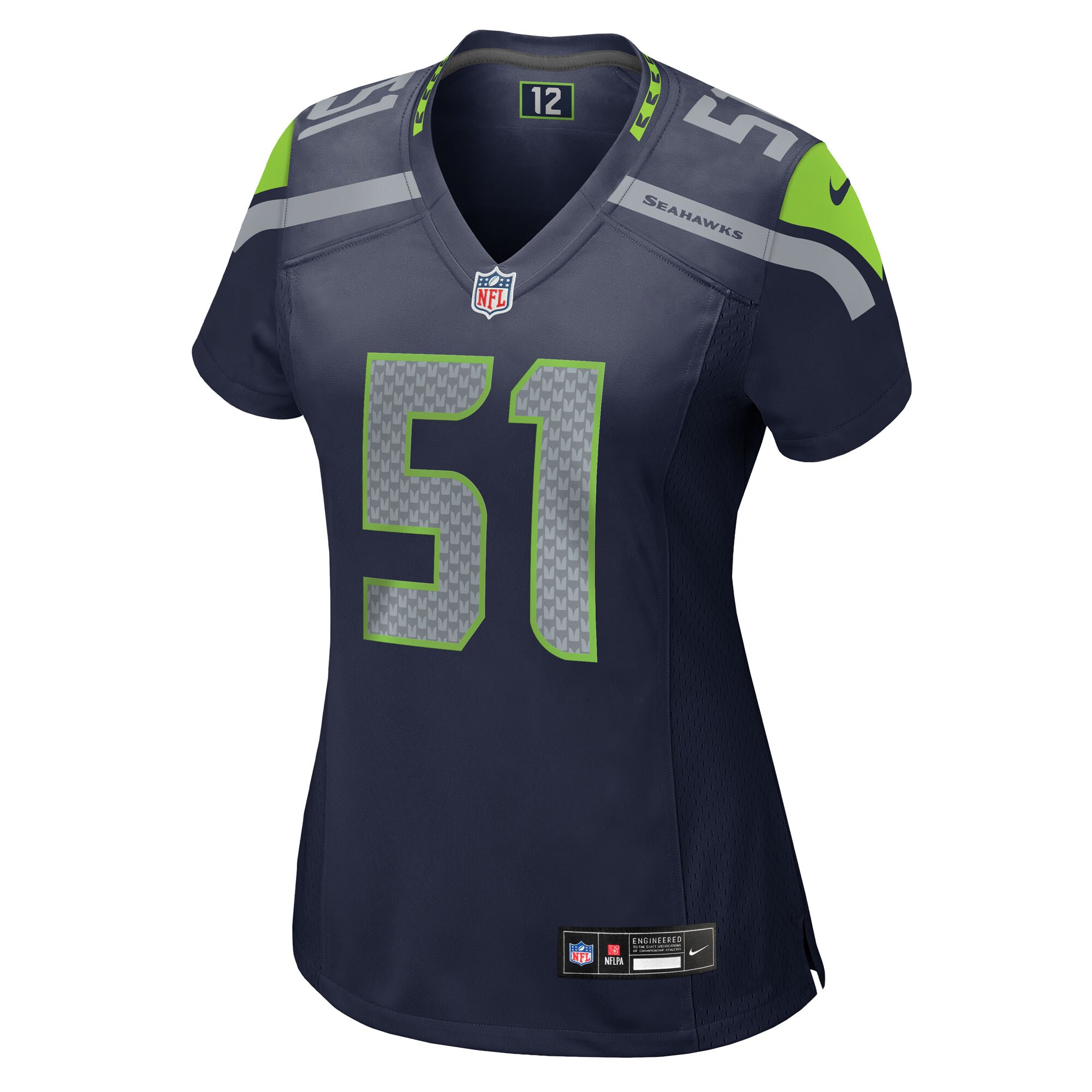 Jared Ivey Seattle Seahawks Nike Women’s Team Game Jersey – College Navy Clowdercats