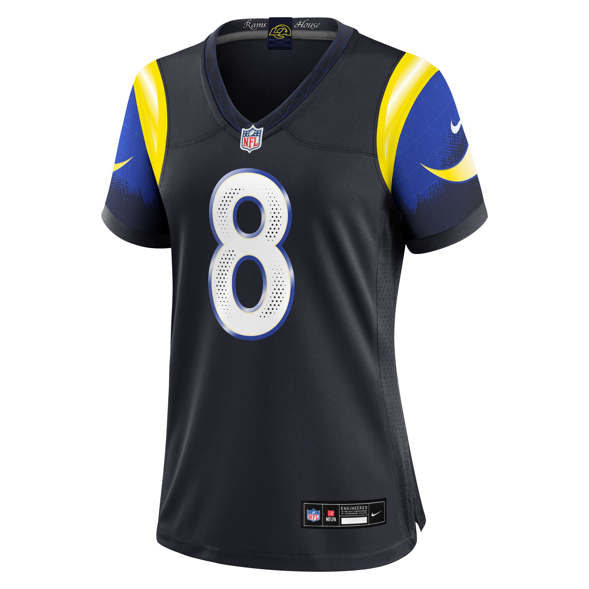 Jared Verse Los Angeles Rams Nike Women’s 2025 Rivalries Collection Game Jersey – Midnight Blue Clowdercats
