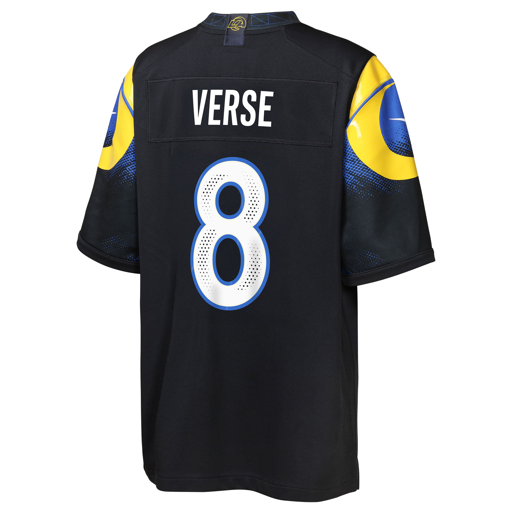 Jared Verse Los Angeles Rams Nike Youth 2025 Rivalries Collection Game Jersey – Midnight Blue Clowdercats