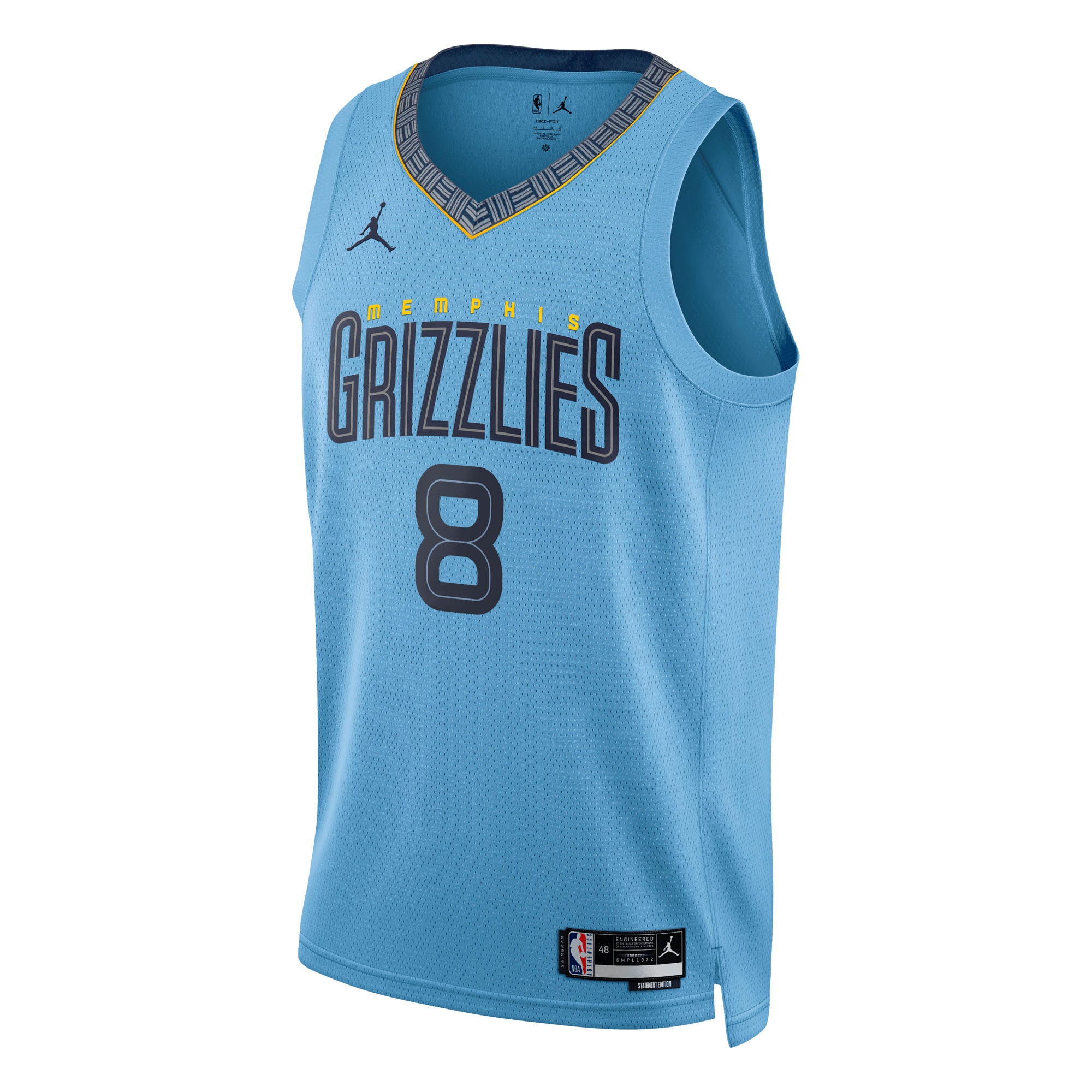 Jaren Jackson Jr. Memphis Grizzlies Jordan Brand Unisex Swingman Jersey – Light Blue – Statement Edition Clowdercats