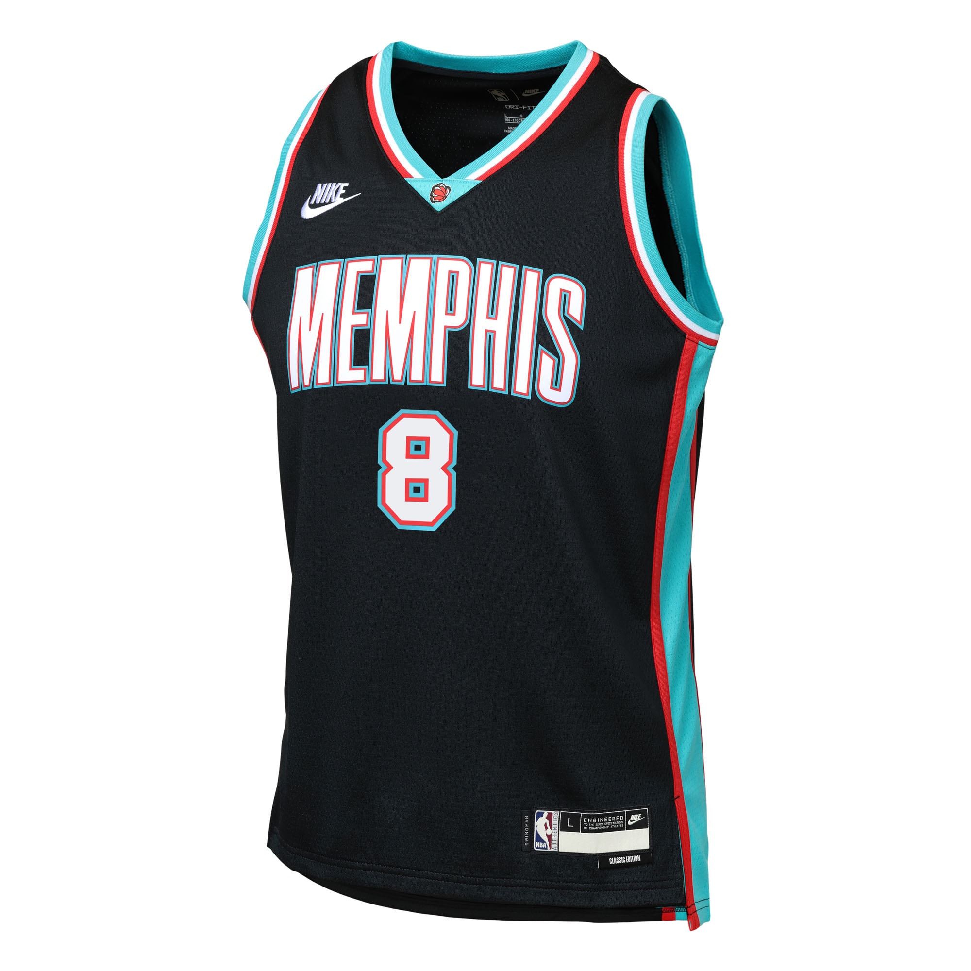 Jaren Jackson Jr. Memphis Grizzlies Nike Youth Swingman Jersey – Classic Edition – Black Clowdercats