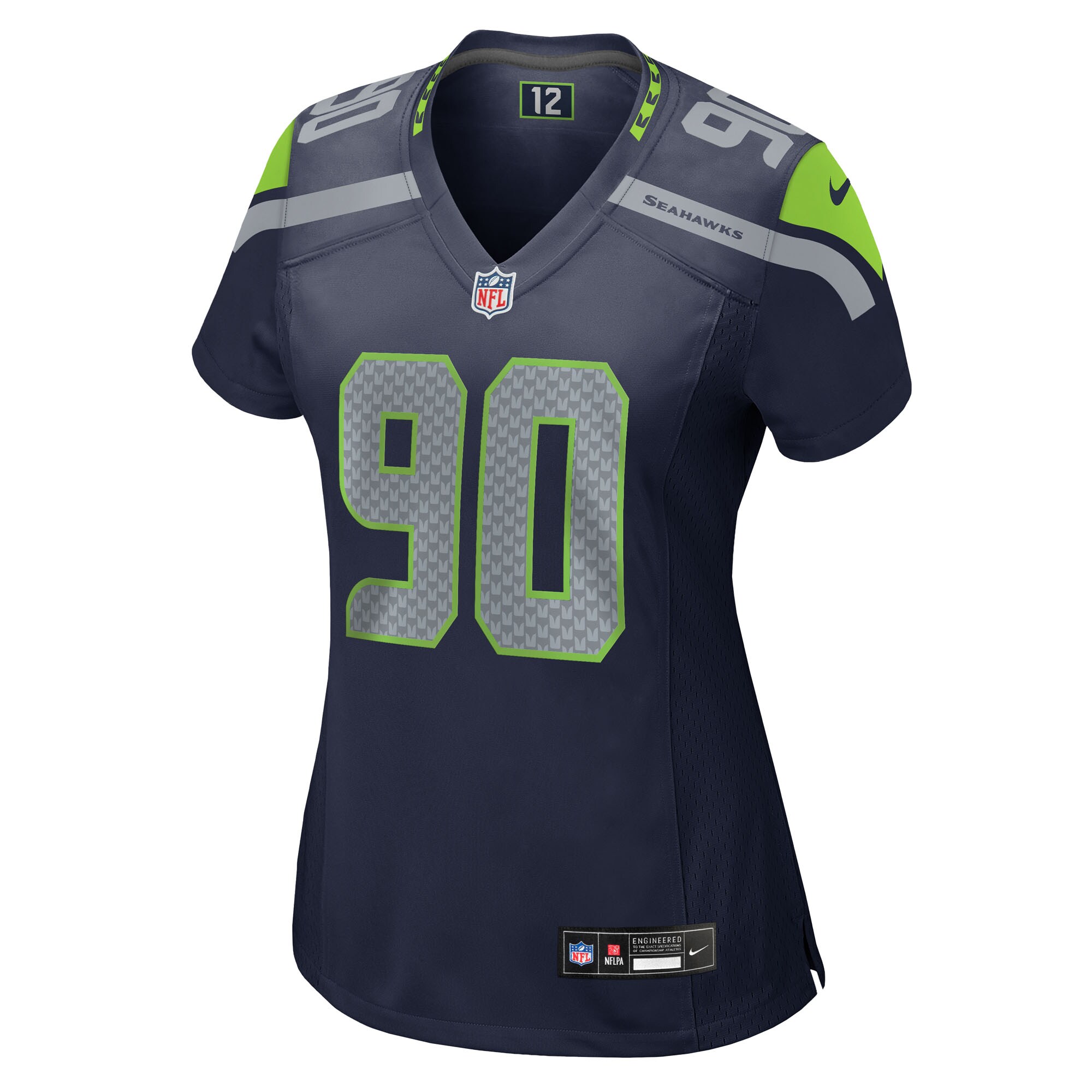 Jarran Reed Seattle Seahawks Nike Women’s Team Game Jersey – College Navy Clowdercats