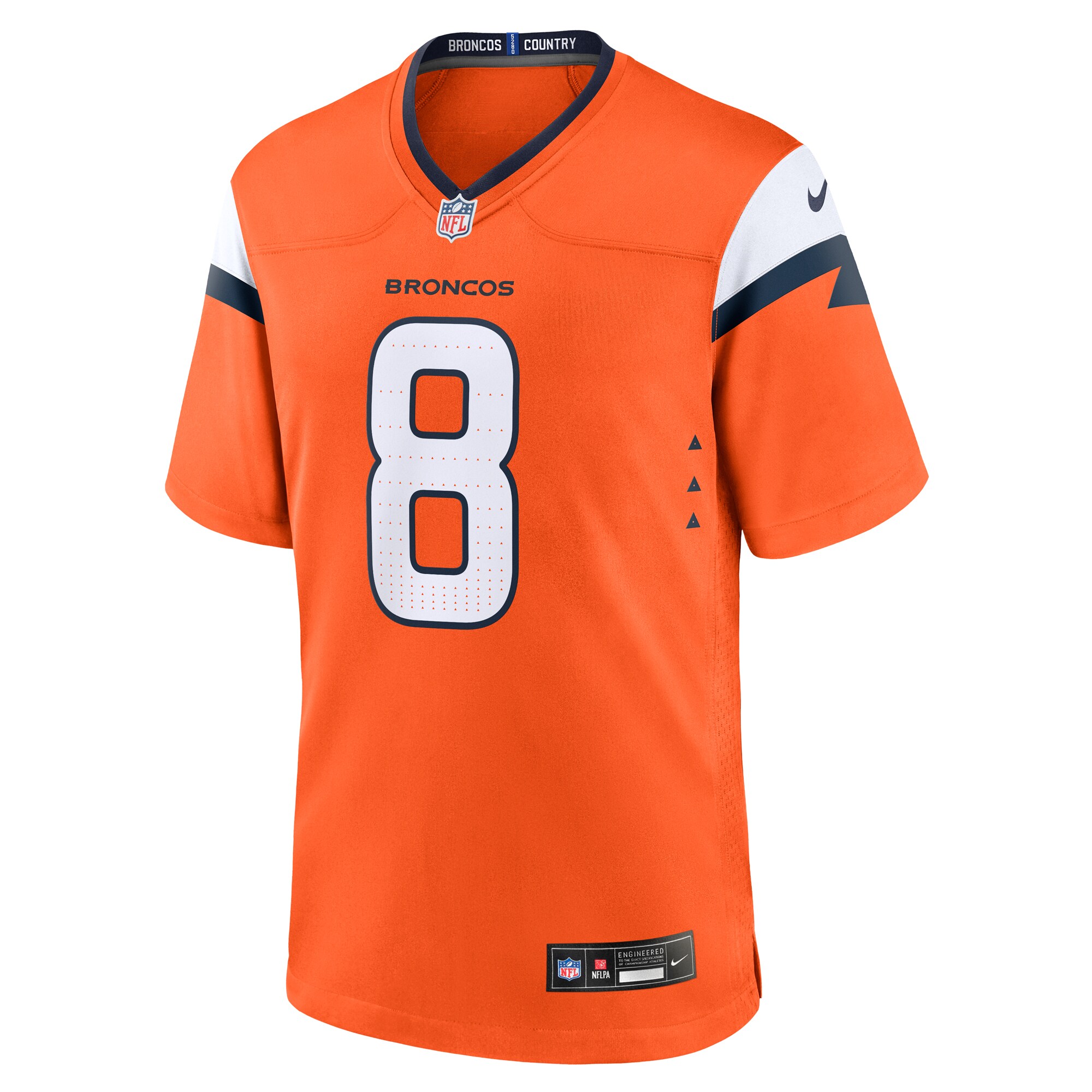 Jarrett Stidham Denver Broncos Nike Team Game Jersey – Orange Clowdercats