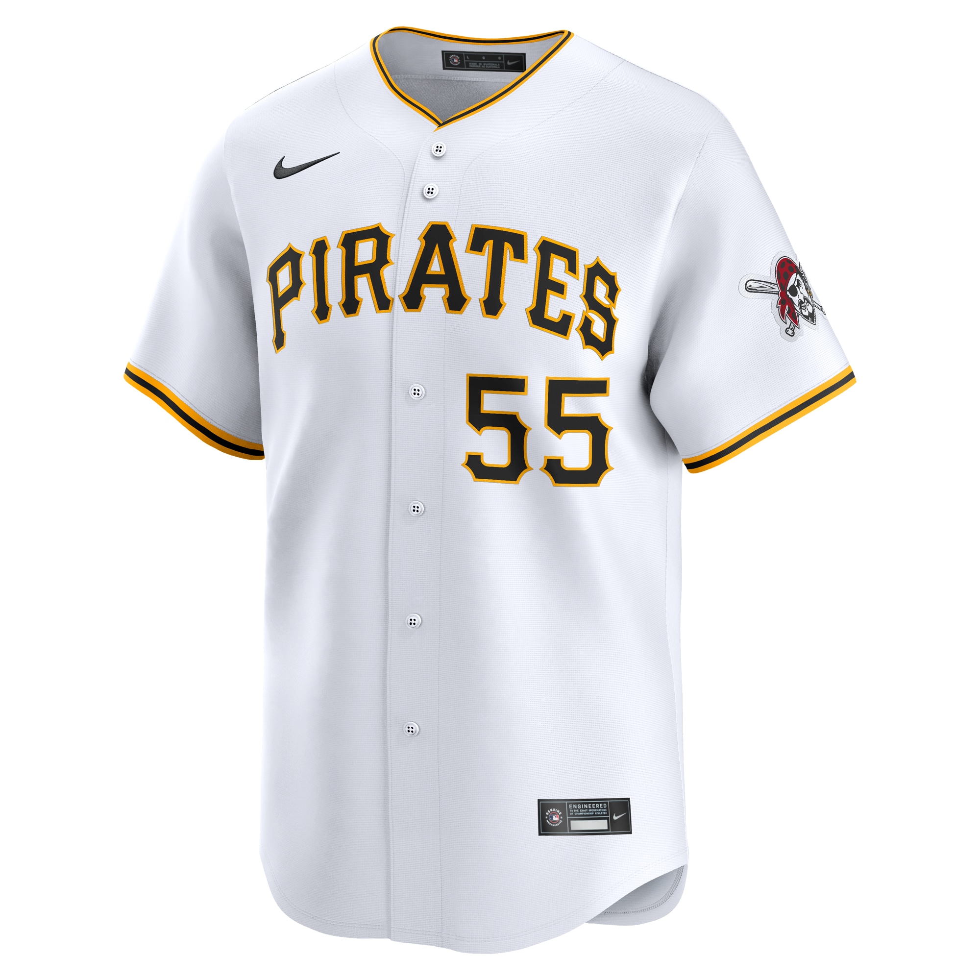Jason Delay Pittsburgh Pirates Nike Home Limited Player Jersey – White