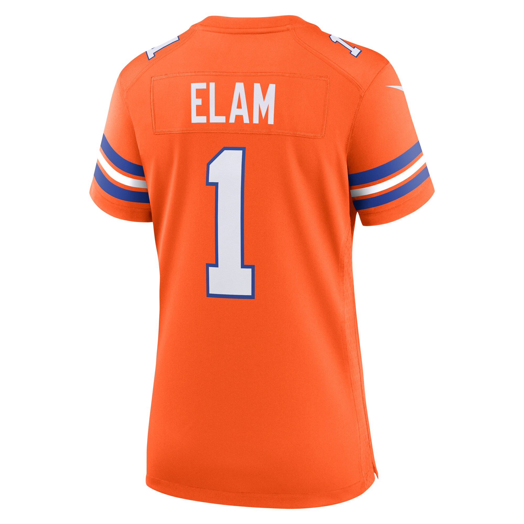 Jason Elam Denver Broncos Nike Women’s Mile High Collection 1977 Throwback Retired Player Game Jersey – Orange Clowdercats