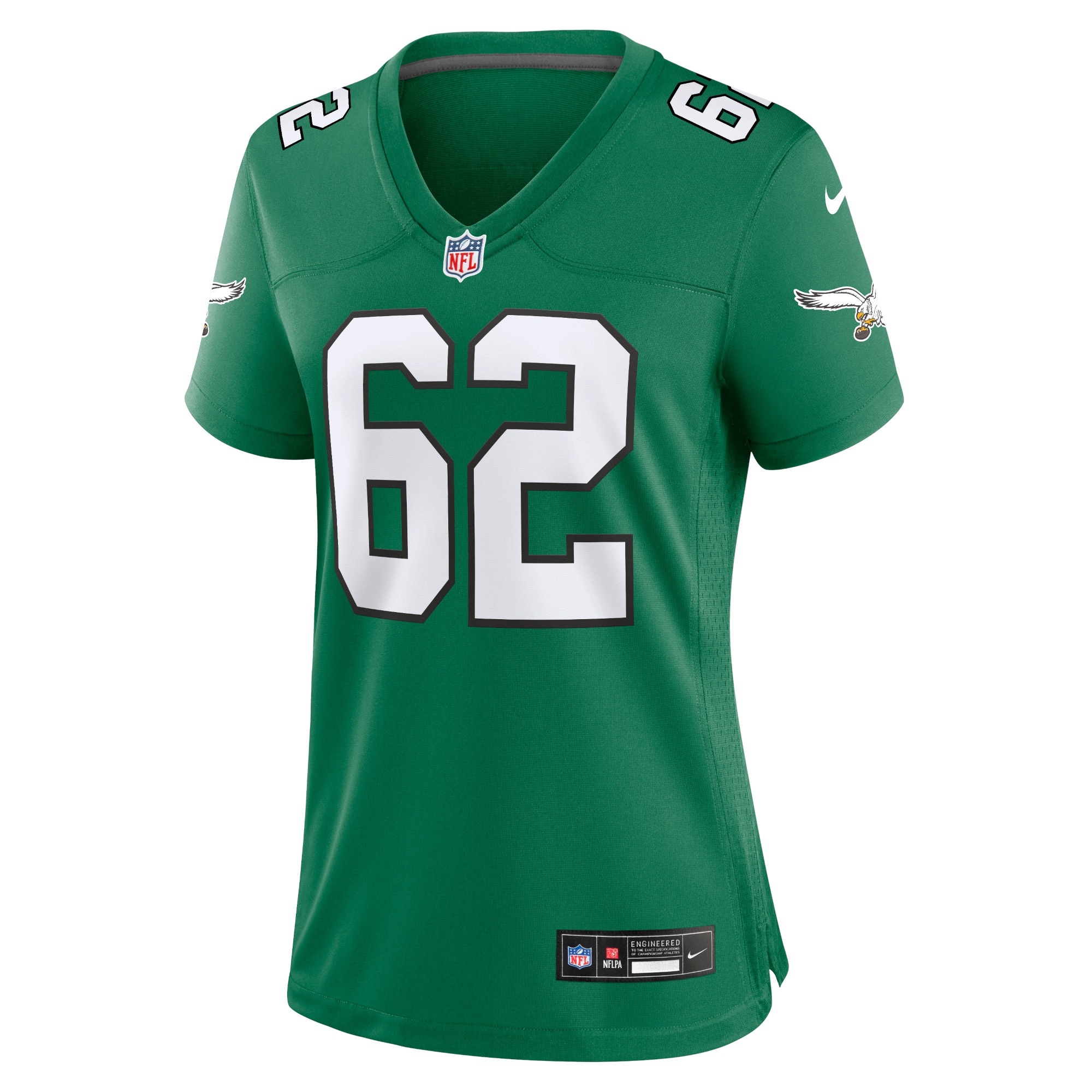 Jason Kelce Philadelphia Eagles Nike Women’s Player Jersey – Kelly Green Clowdercats