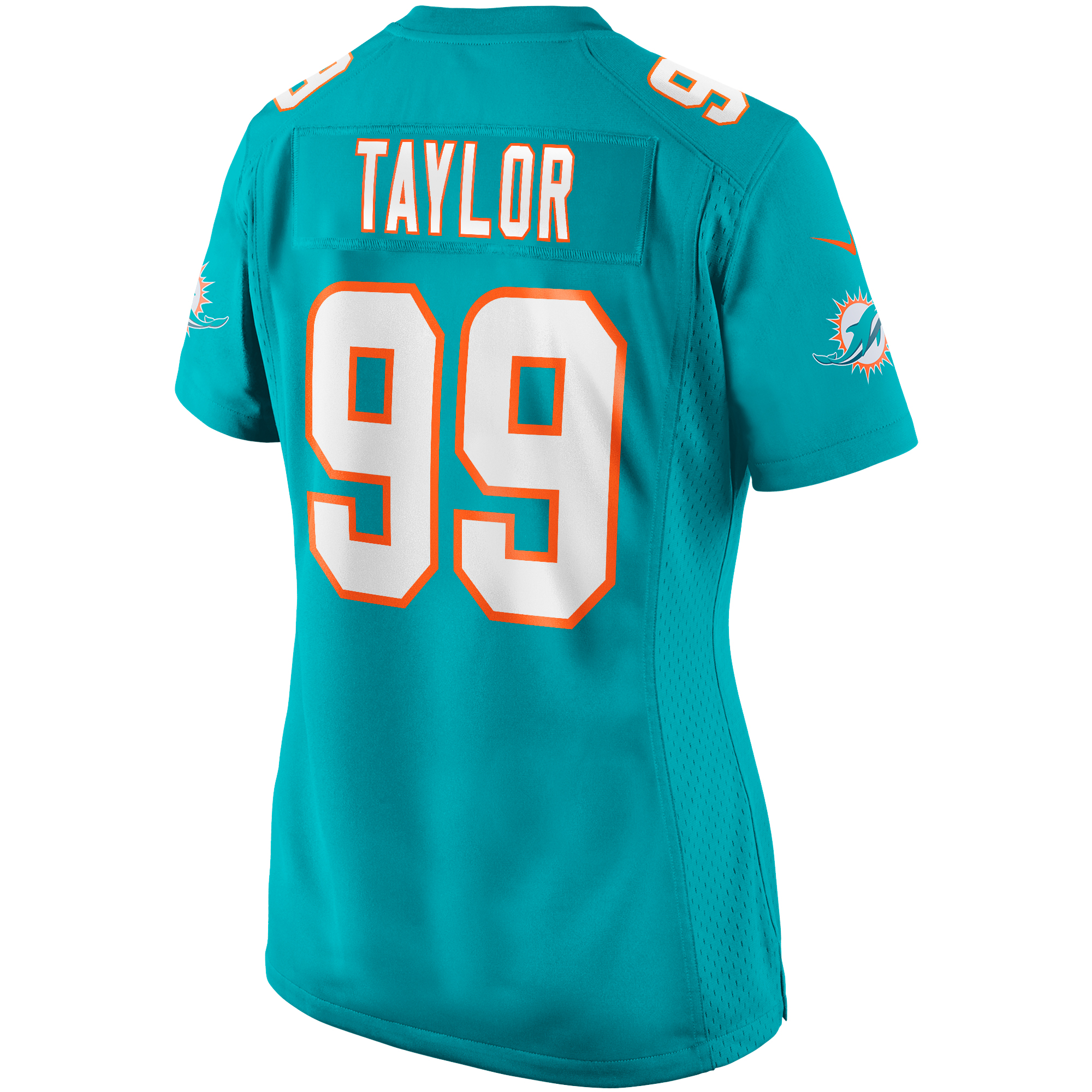 Jason Taylor Miami Dolphins Nike Women’s Game Retired Player Jersey – Aqua Clowdercats