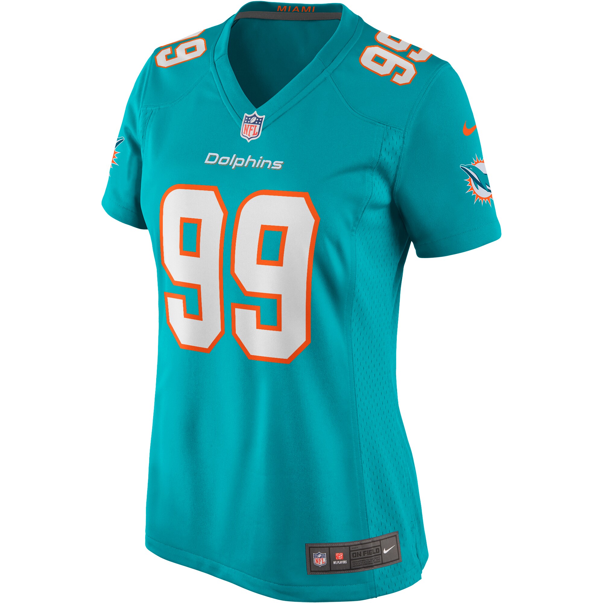 Jason Taylor Miami Dolphins Nike Women’s Game Retired Player Jersey – Aqua Clowdercats