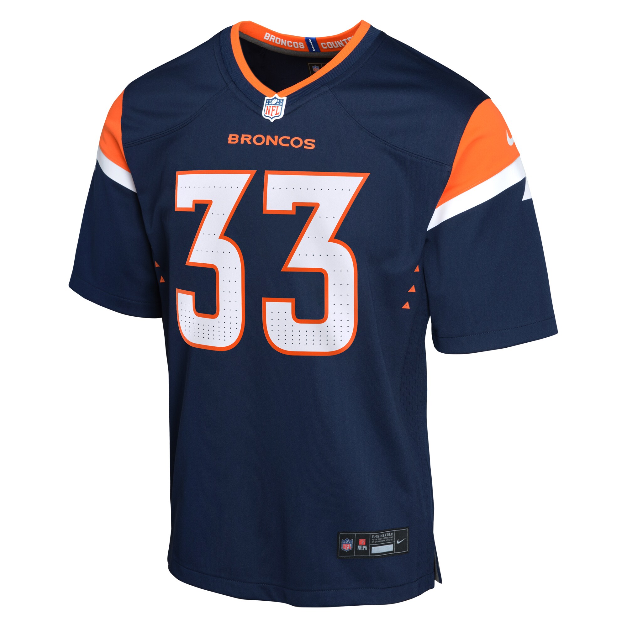 Javonte Williams Denver Broncos Nike Youth Mile High Collection Game Jersey – Navy Clowdercats