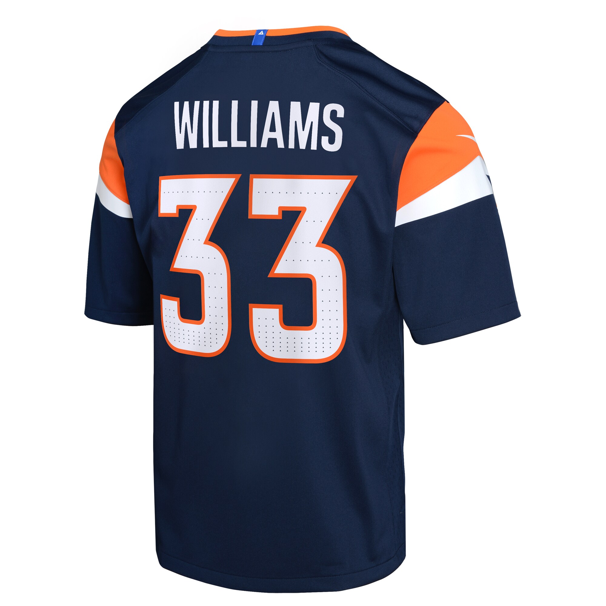 Javonte Williams Denver Broncos Nike Youth Mile High Collection Game Jersey – Navy Clowdercats