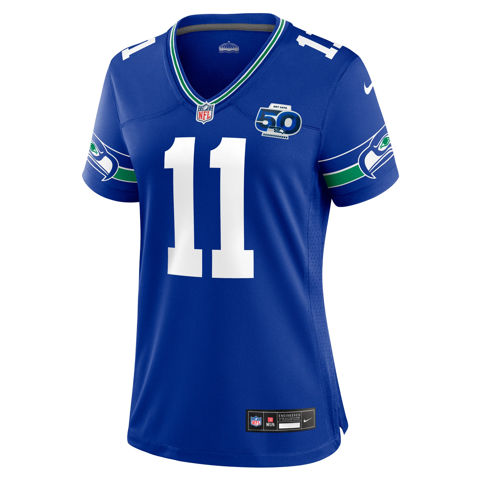 Jaxon Smith-Njigba Seattle Seahawks Nike Women’s Alternate 2 50th Season Game Jersey – Royal Clowdercats