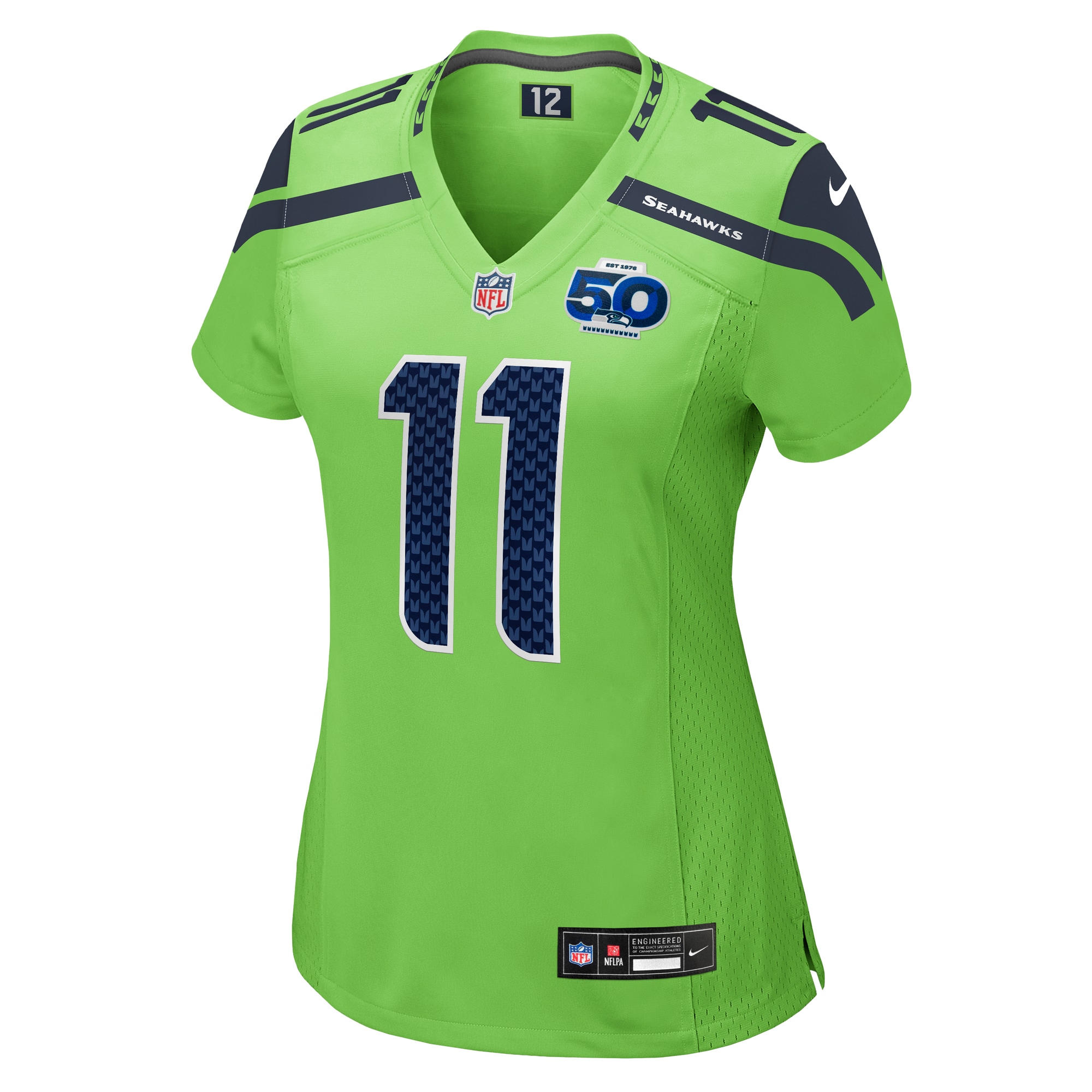 Jaxon Smith-Njigba Seattle Seahawks Nike Women’s Alternate 50th Season Game Jersey – Neon Green Clowdercats
