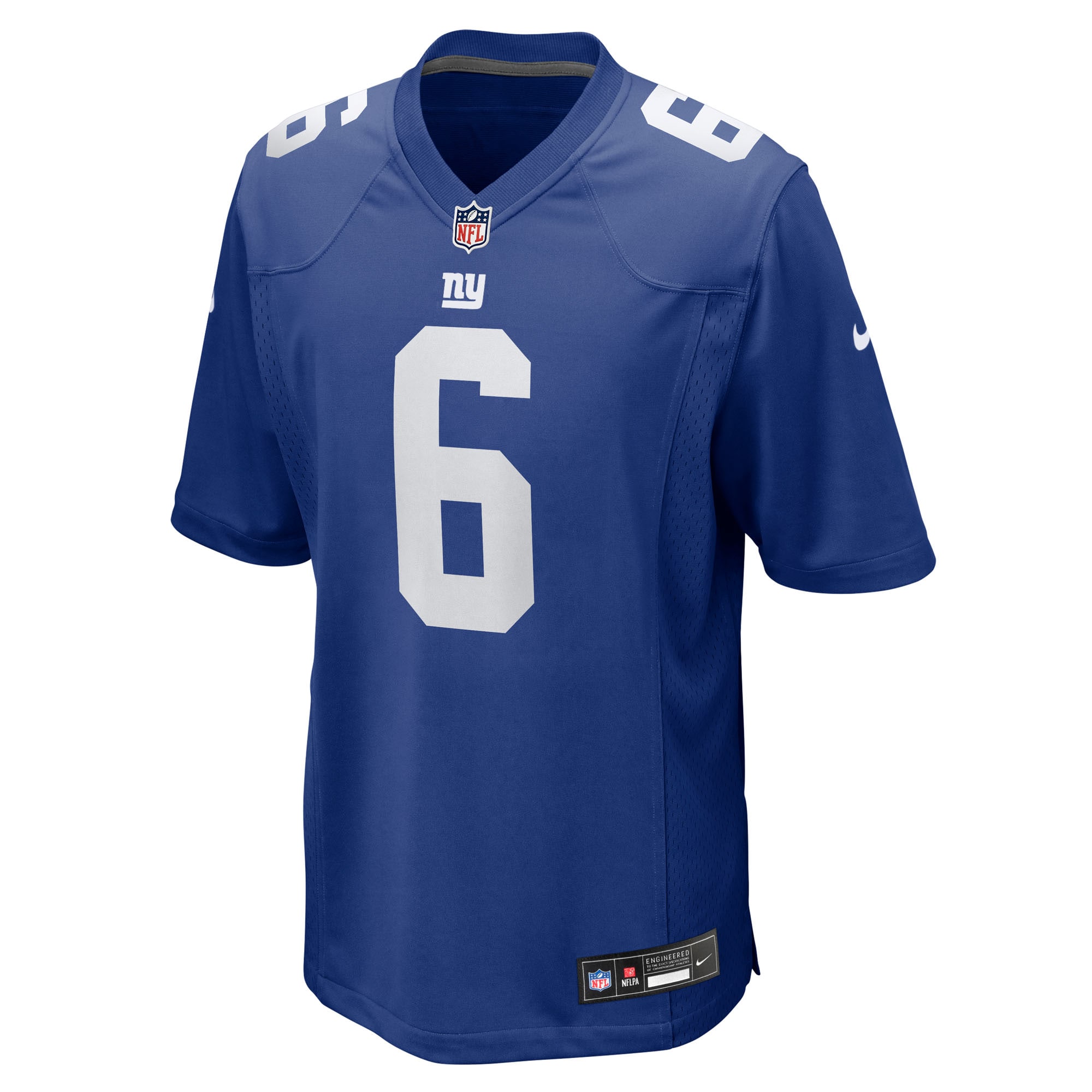Jaxson Dart New York Giants Nike 2025 NFL Draft First Round Pick Game Jersey – Royal Clowdercats
